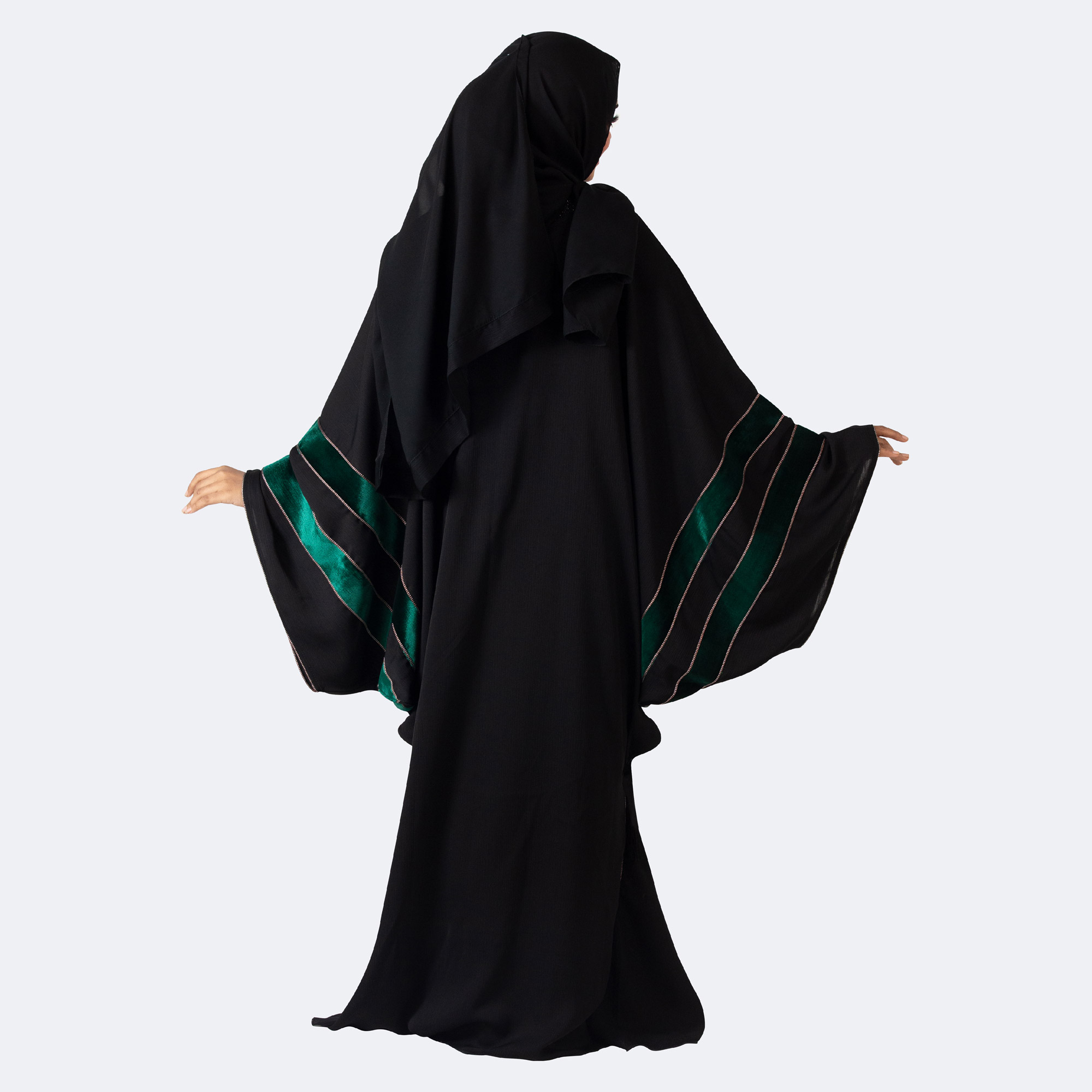 Loose Fit Velvet Abaya
