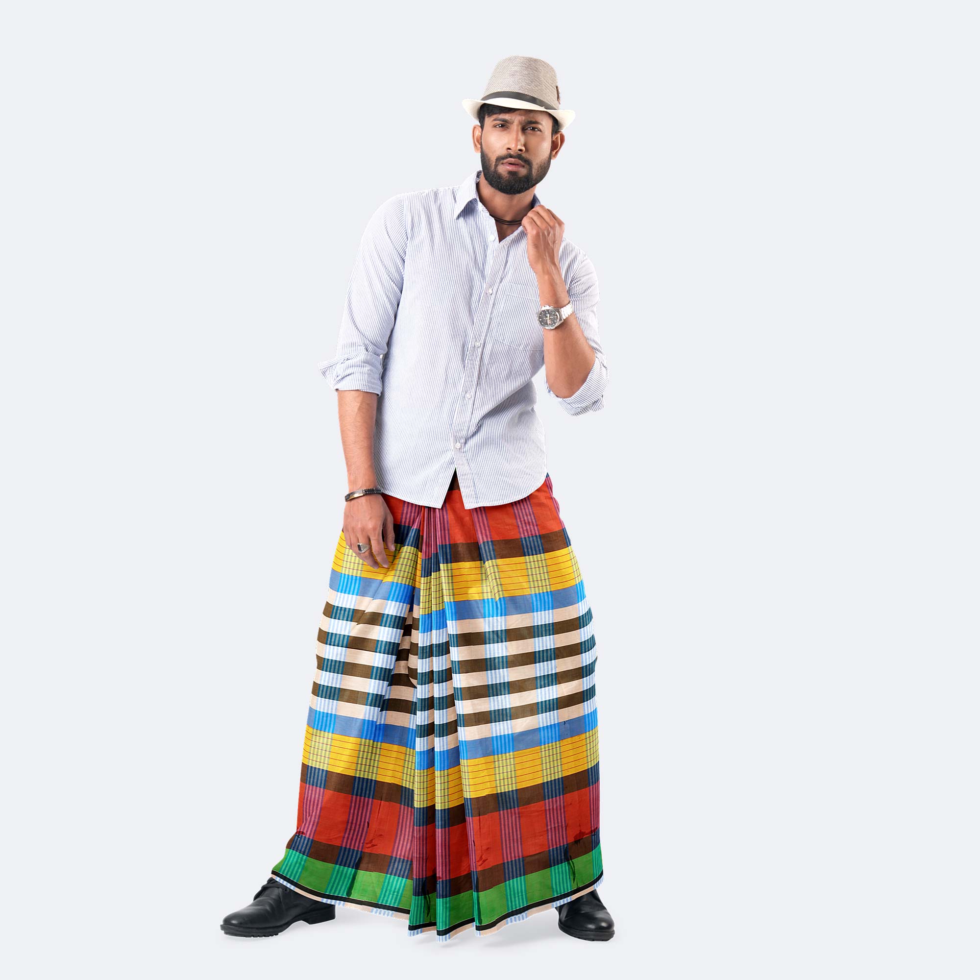 Classic Multicolor Check Lungi - Torongo
