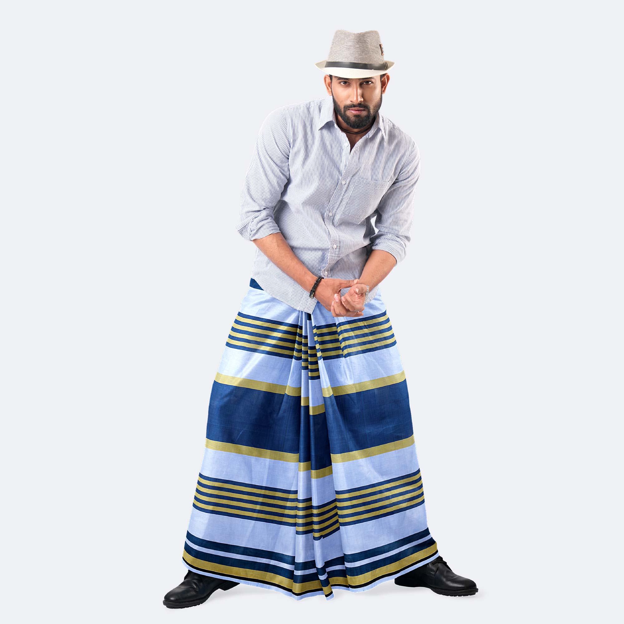 Durable Multicolor Stripe & Check Lungi - Torongo