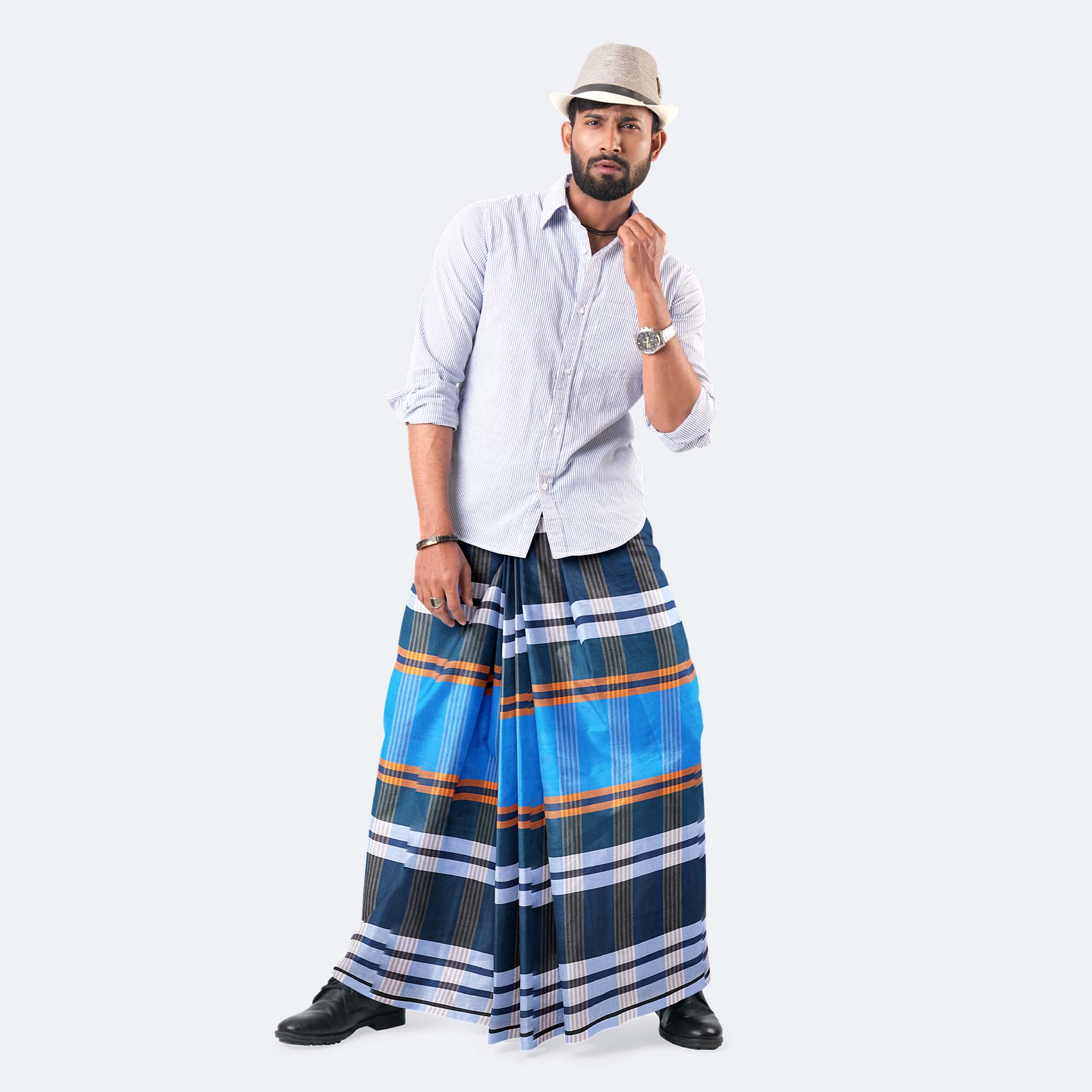 100% Cotton Check Lungi - Torongo