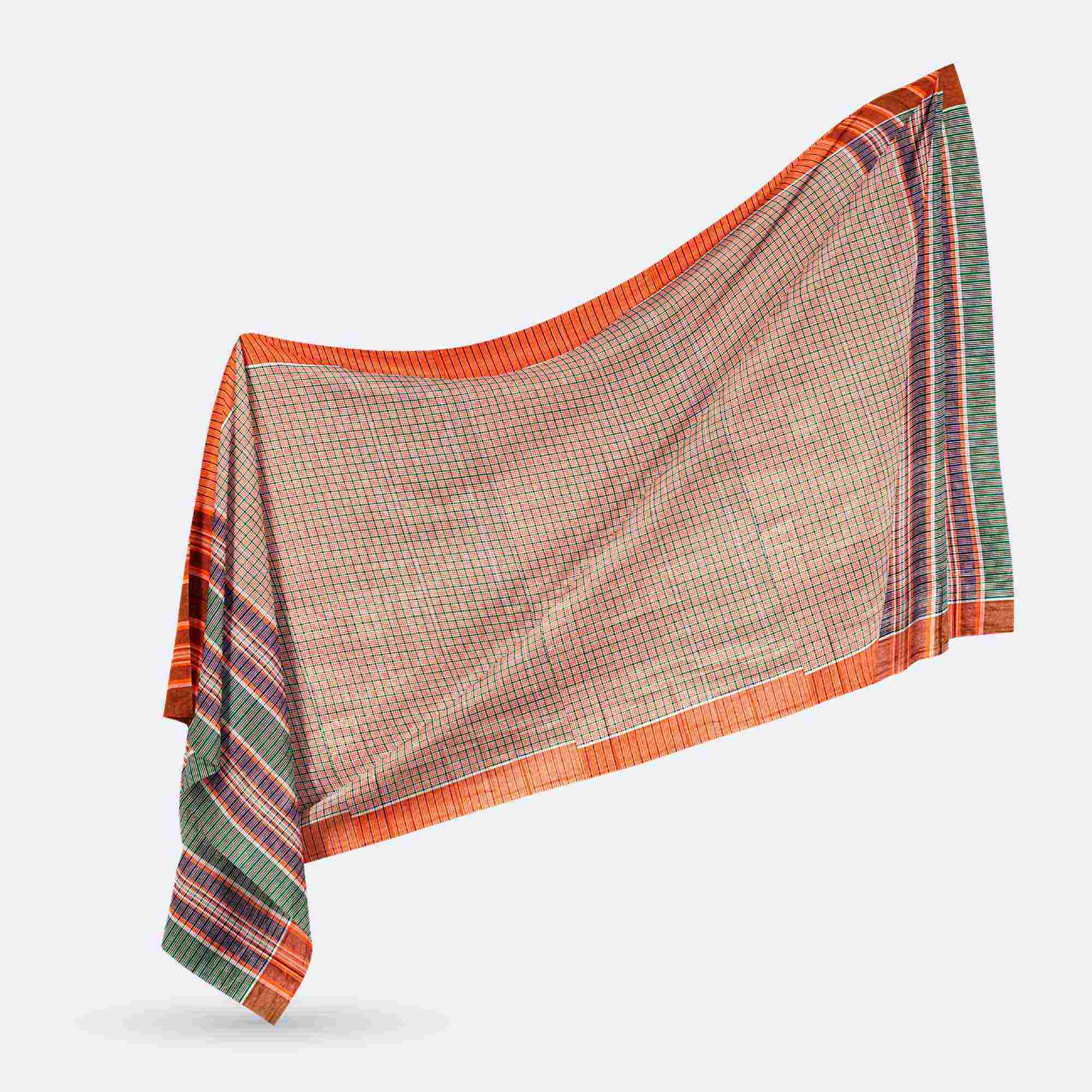 Orange color  Cotton Gamcha - Top Class