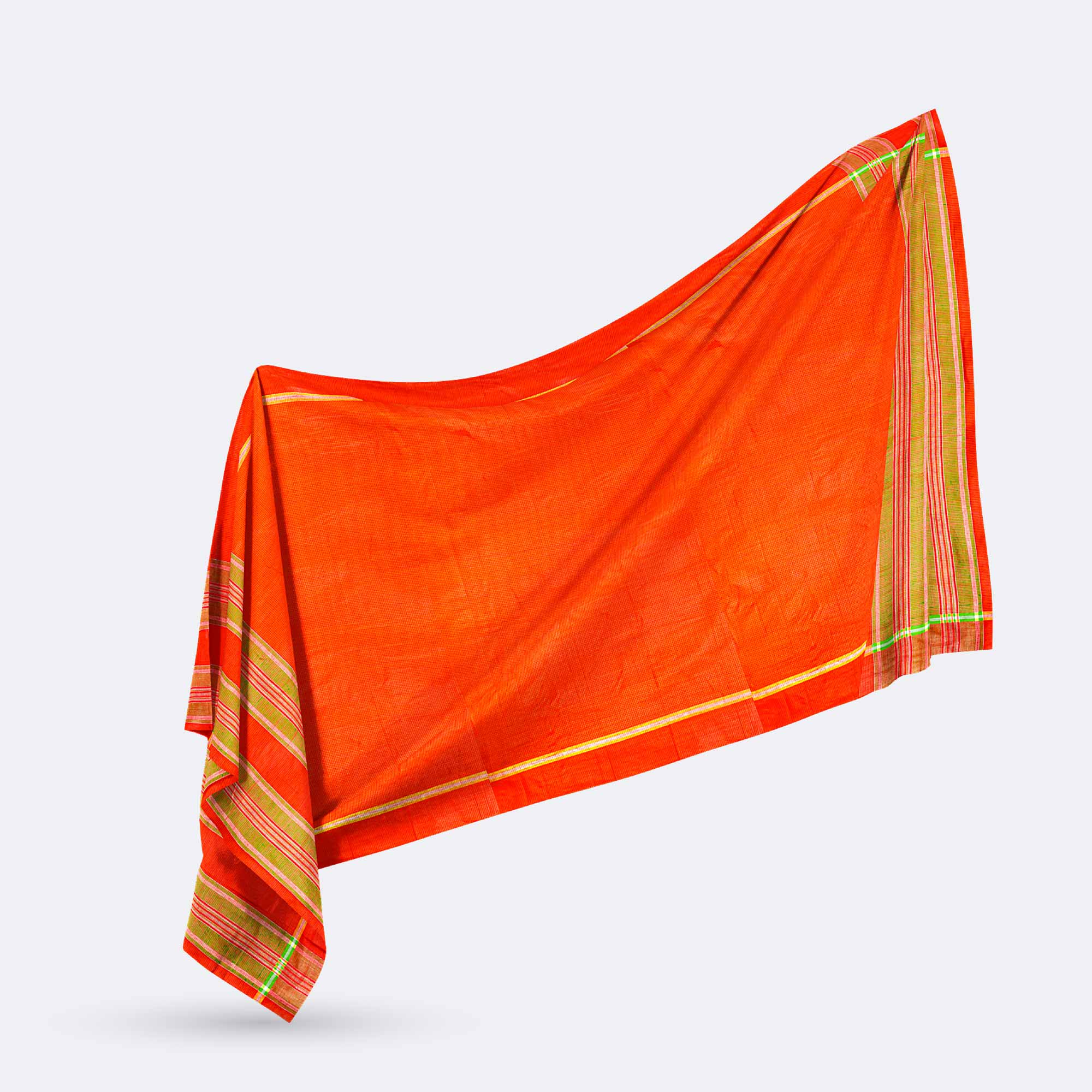 Orange color  Cotton Gamcha - Top Class