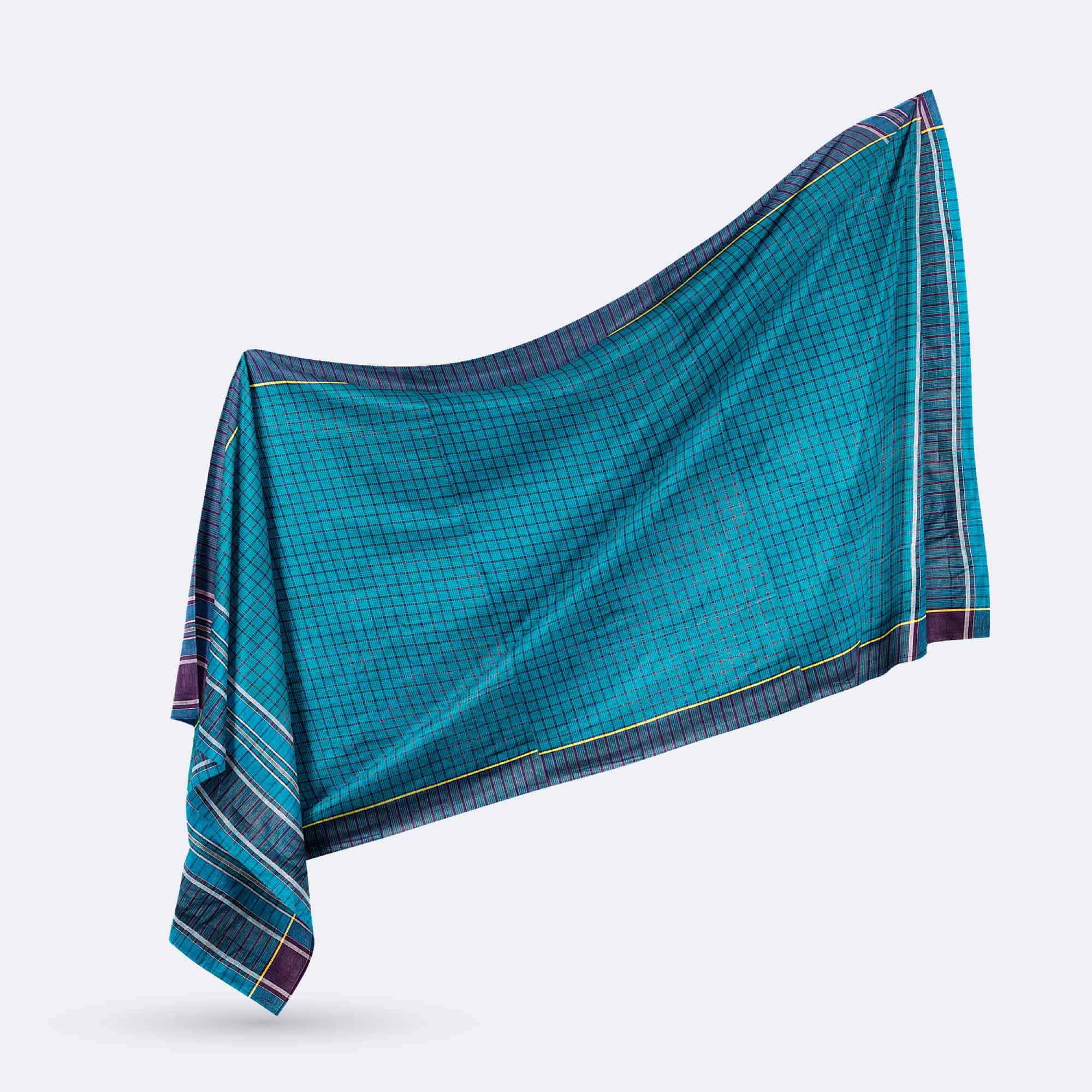 Blue color 100%  Cotton Gamcha - Top Class