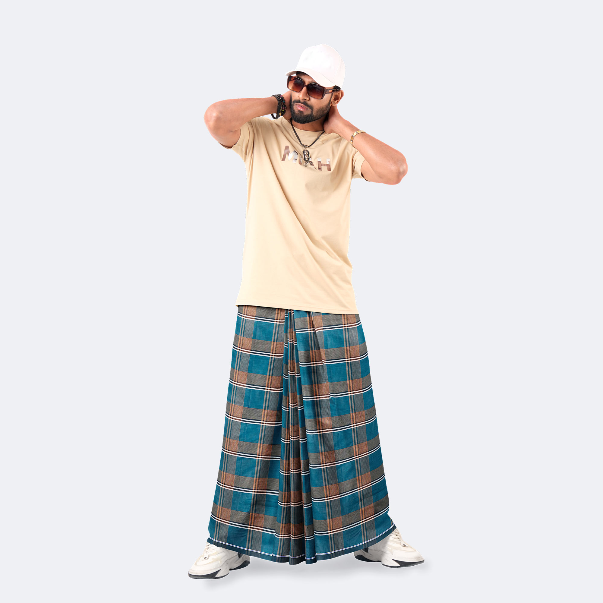 Multicolor Design Lungi - Ashirbad