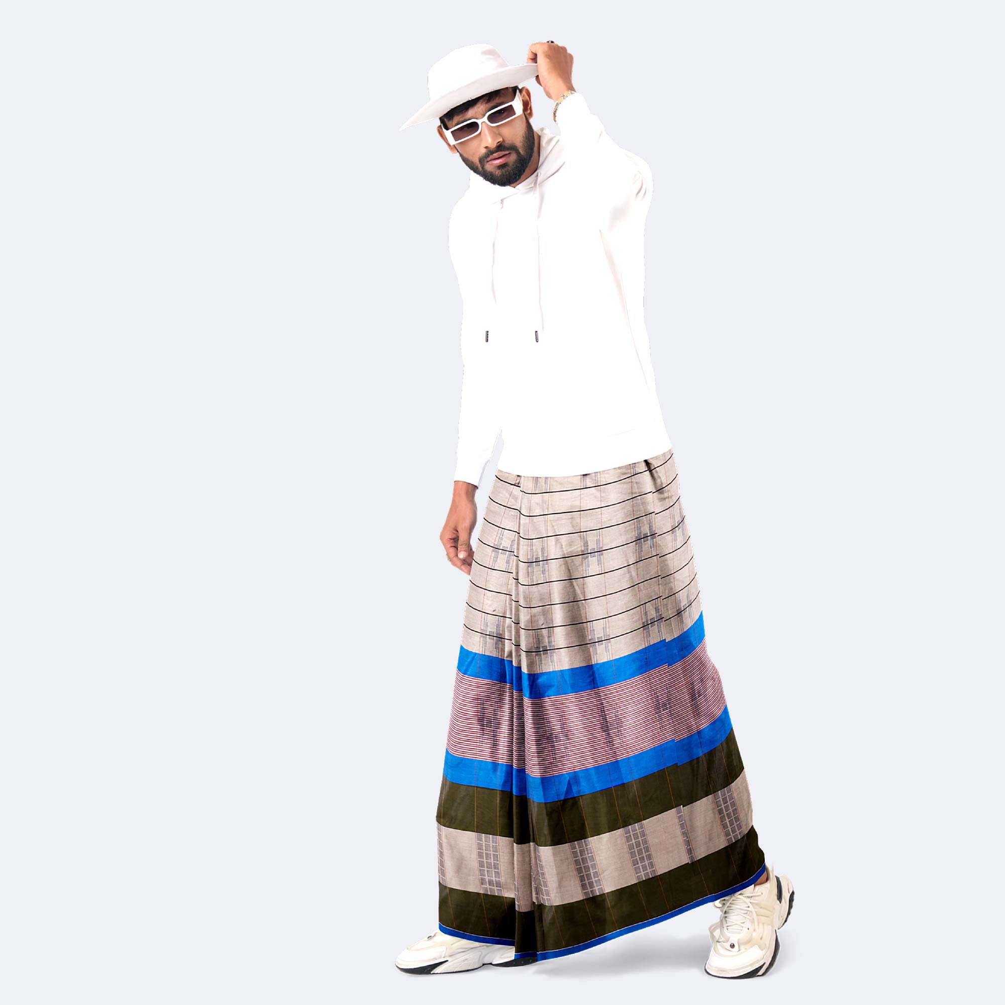 Multicolor 100% Cotton Lungi - Beautiful