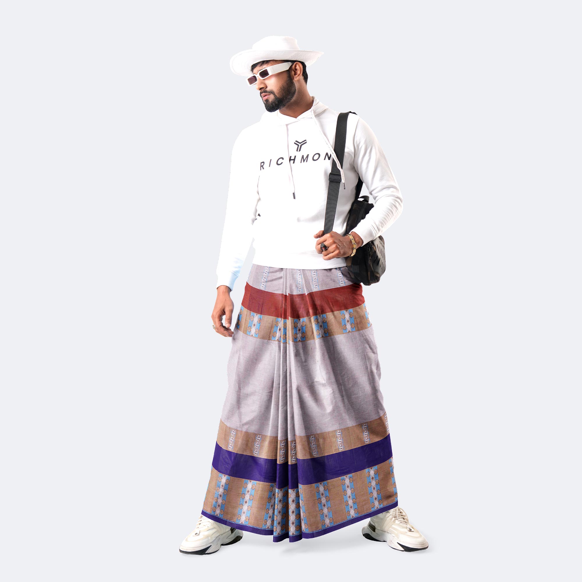 Men’s Superior Comfort Jacquard Cotton Lungi - Bektitto