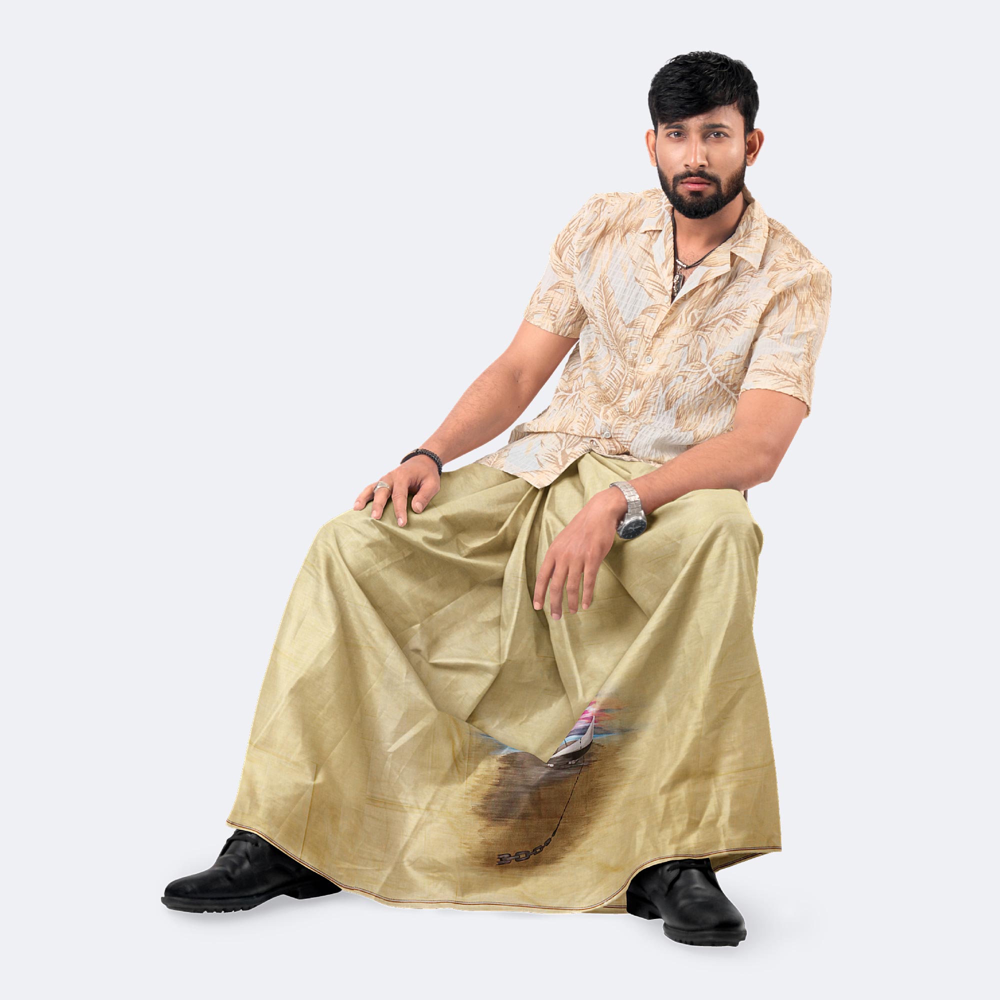 Tranquil River art Lungi - Latest