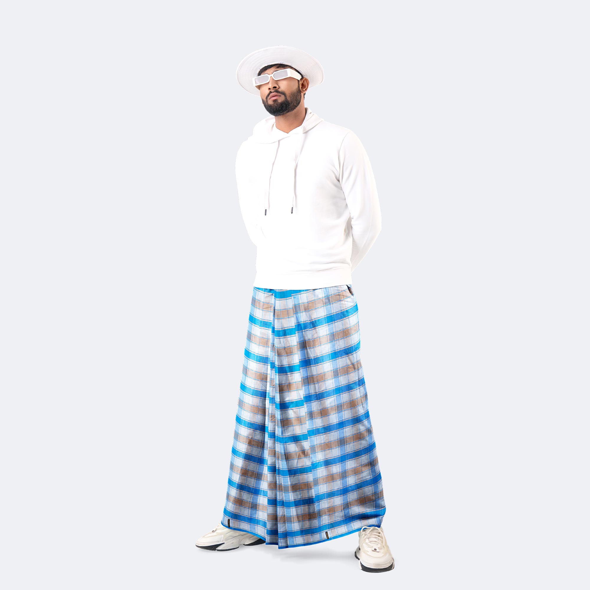 Blue Cloud Classic Lungi  - Megh Mala