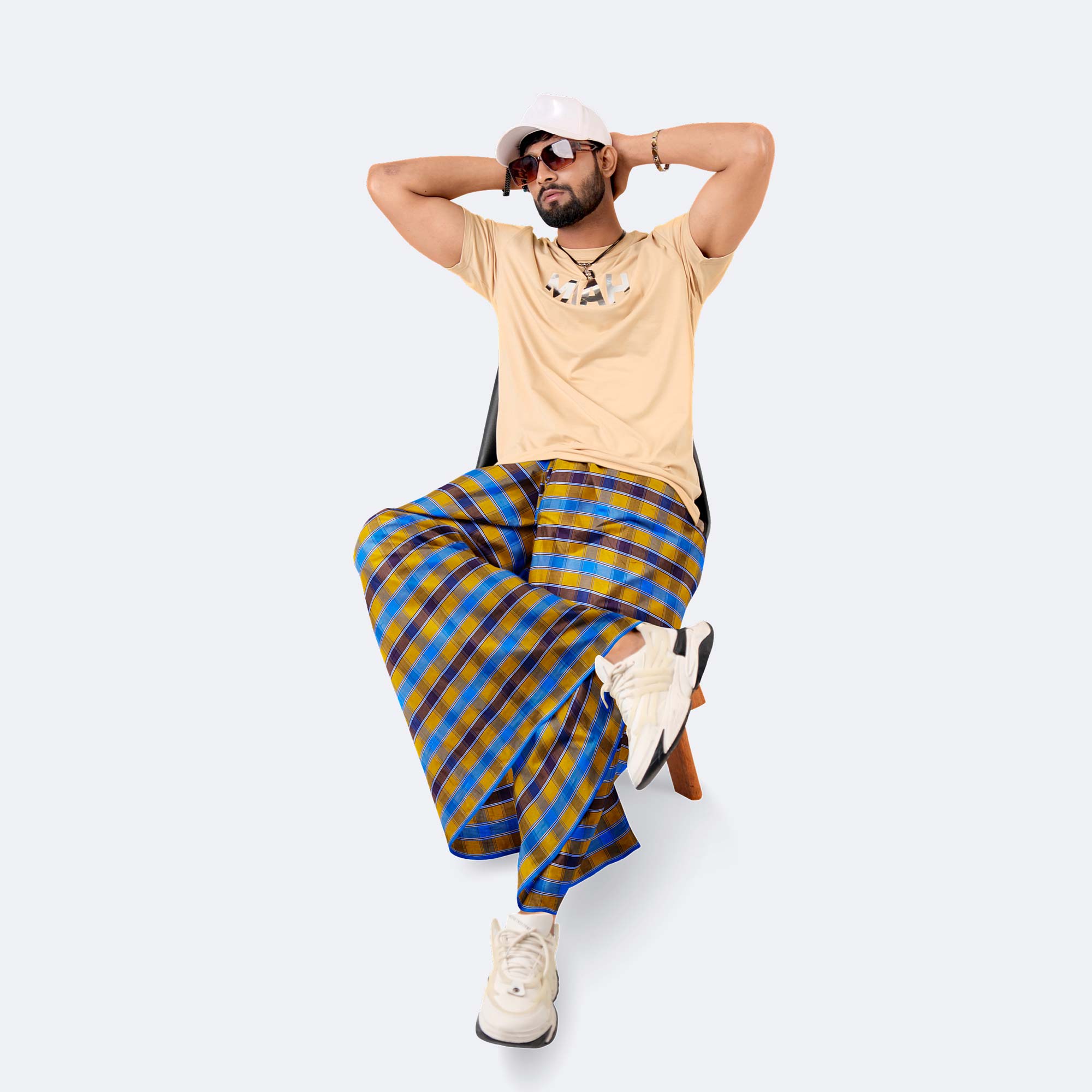 Classic Line Multicolor Lungi - Megh Mala
