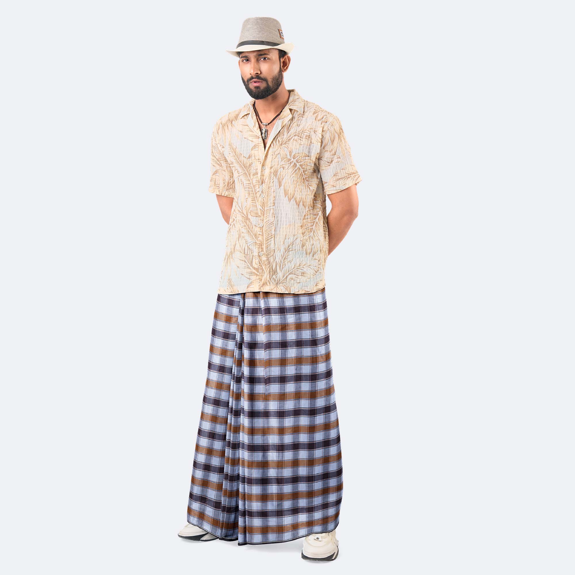 Multicolor cotton Lungi  - Megh Mala