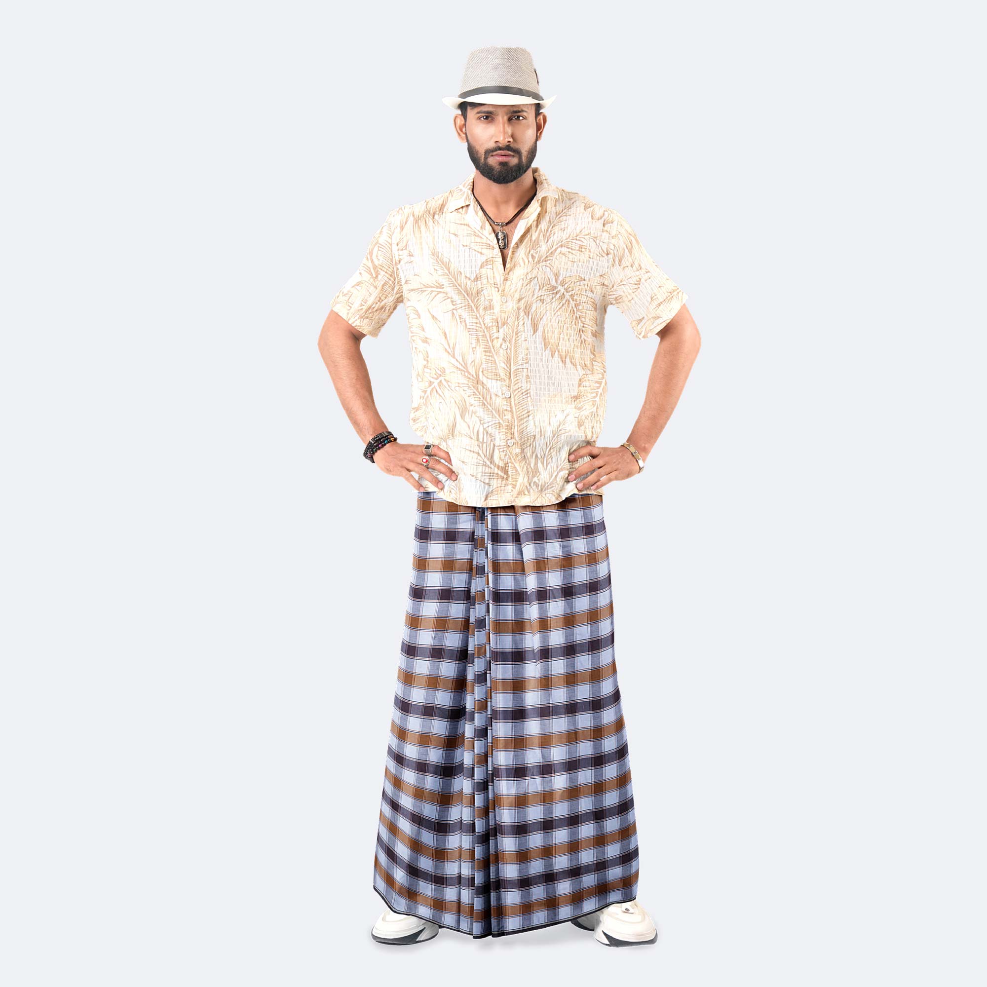 Multicolor cotton Lungi  - Megh Mala