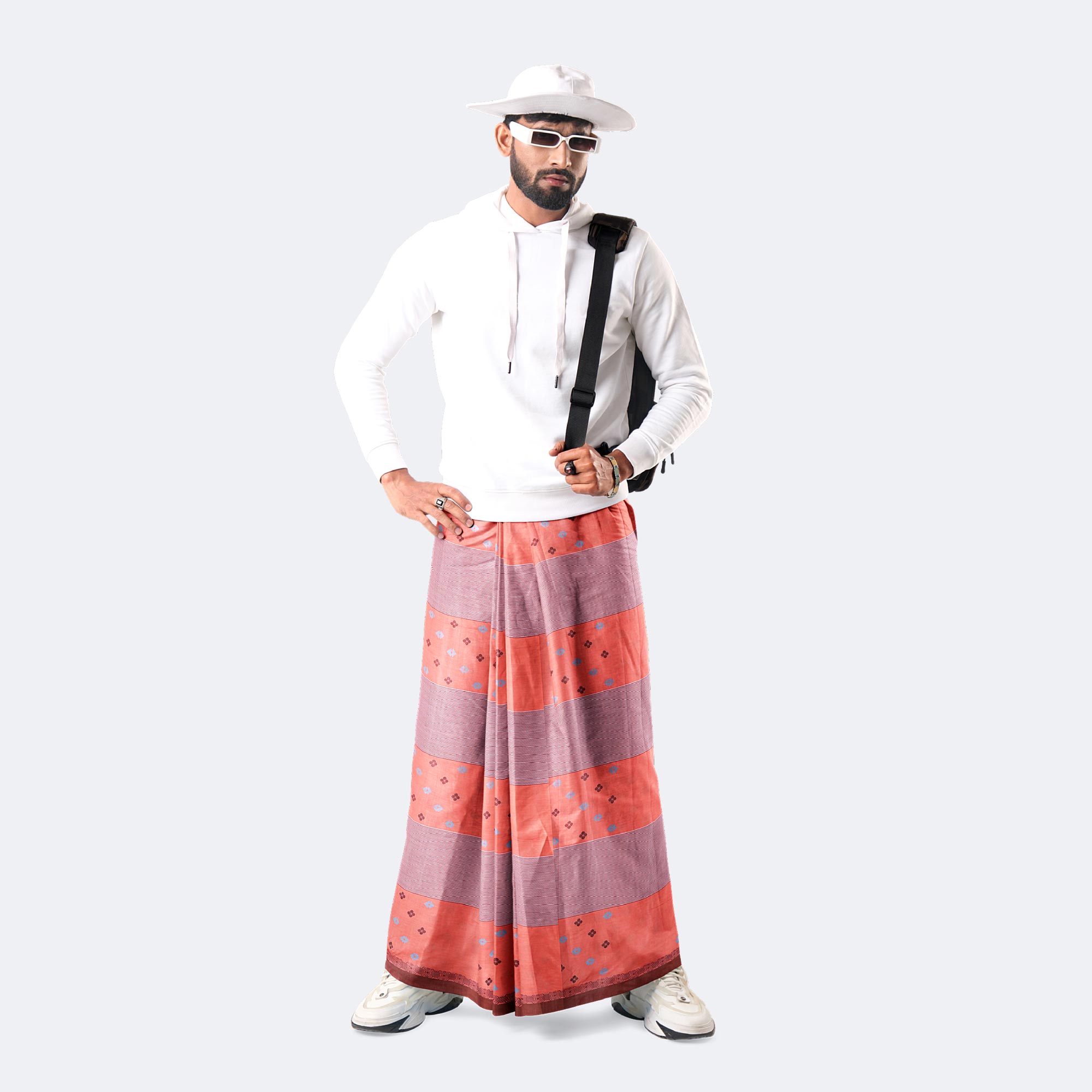 Multicolor Dobby Design Lungi - Perfect