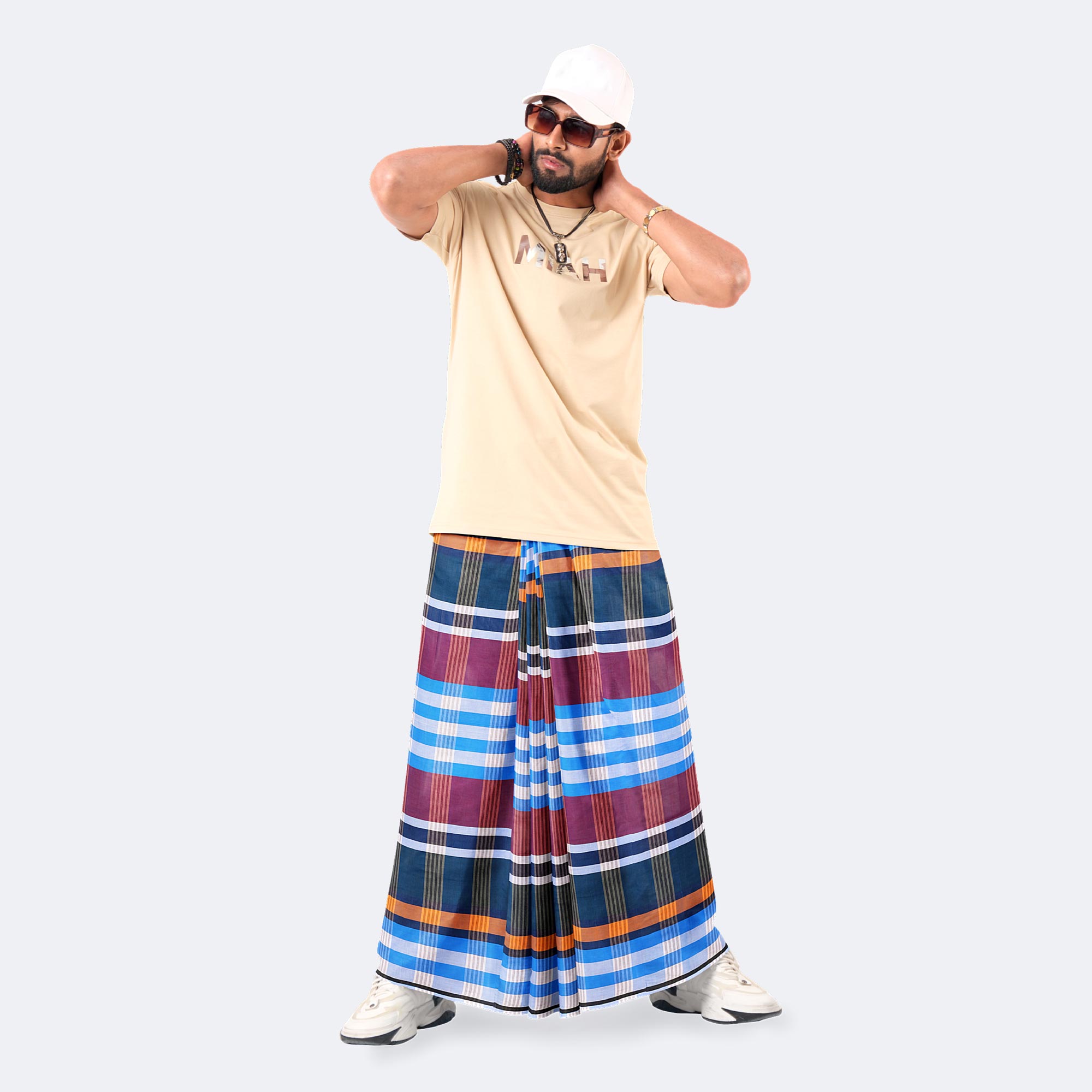Lightweight Multicolor Stripe Lungi - Torongo