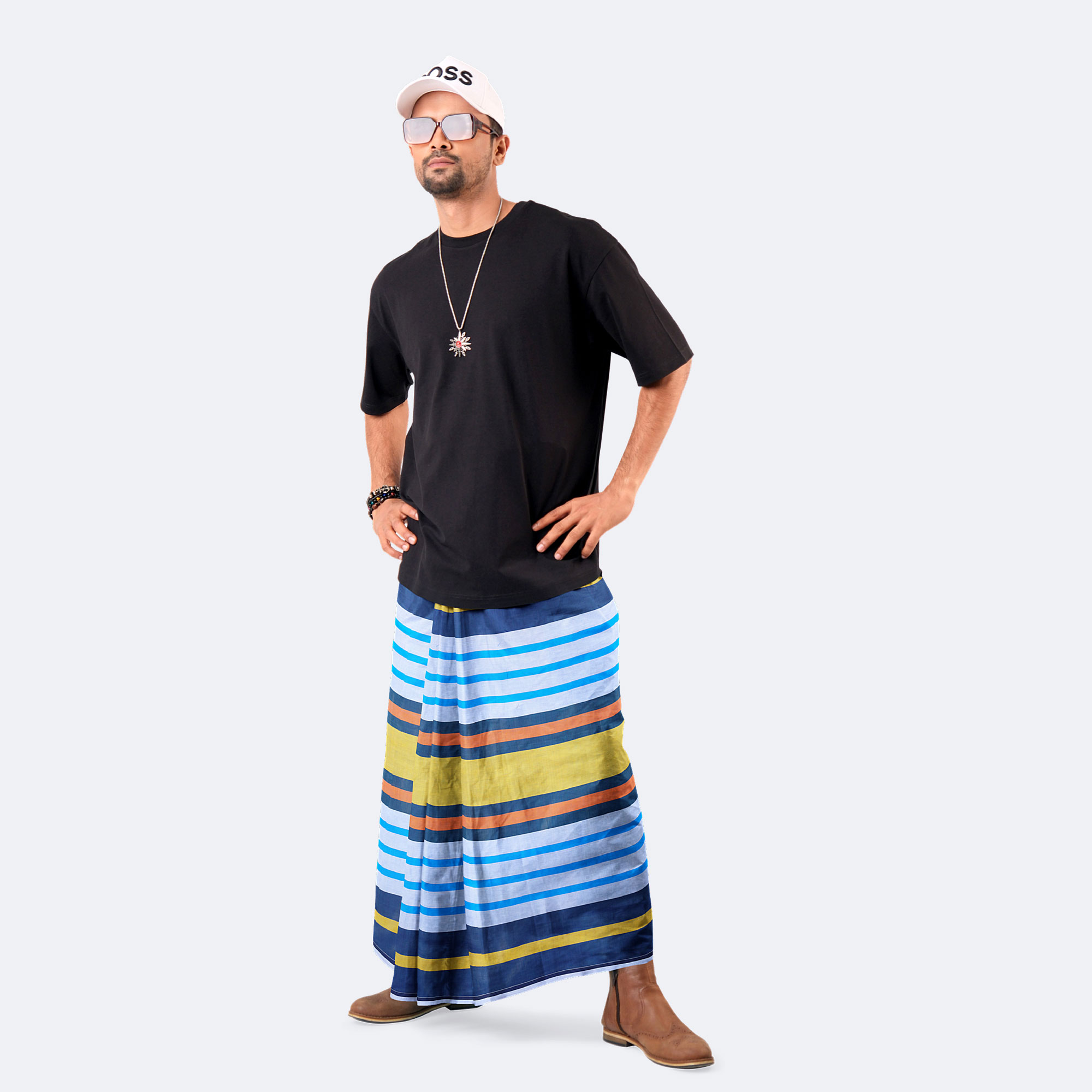 Multicolor Cotton Lungi - Torongo