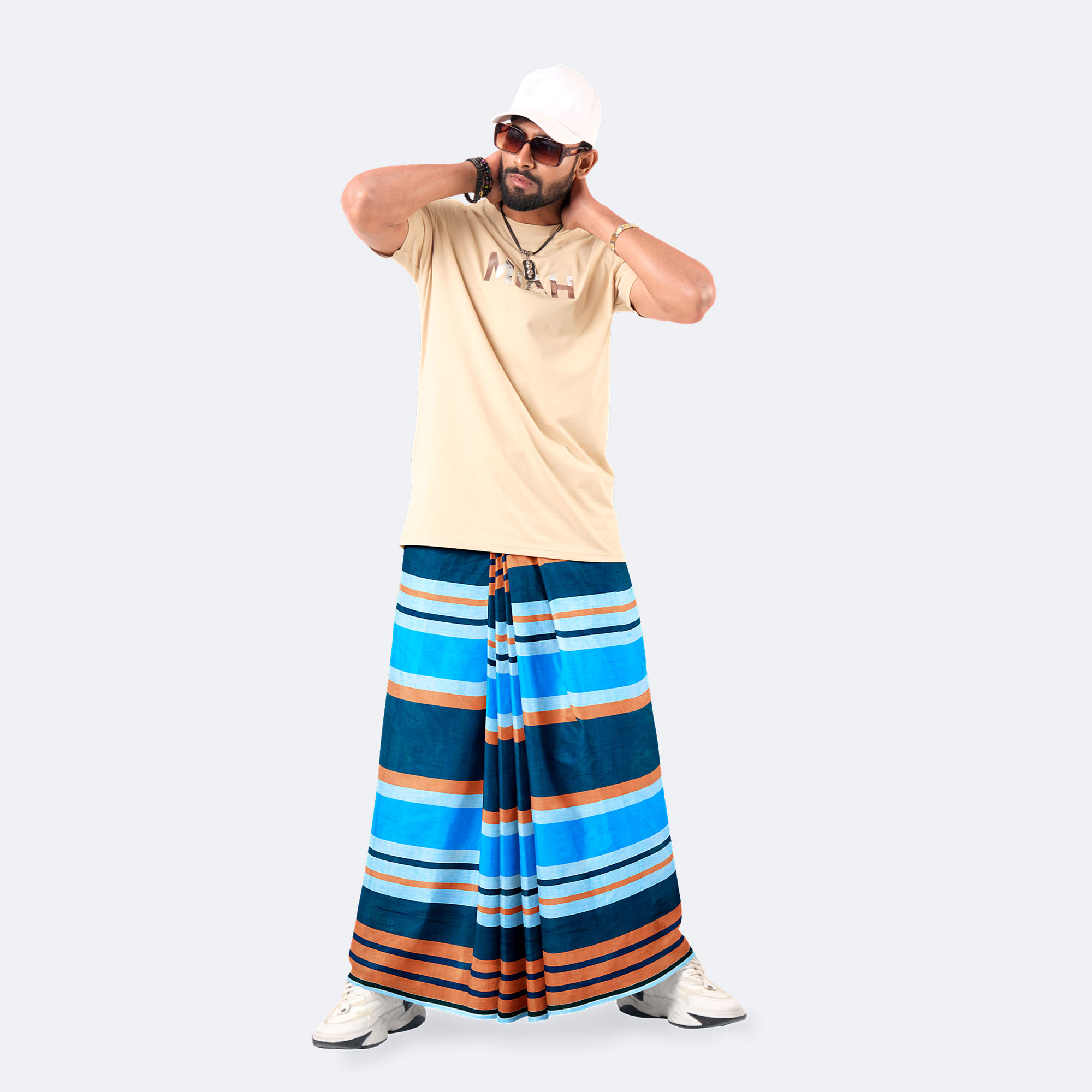 Men's Multicolor Design Lungi - Torongo