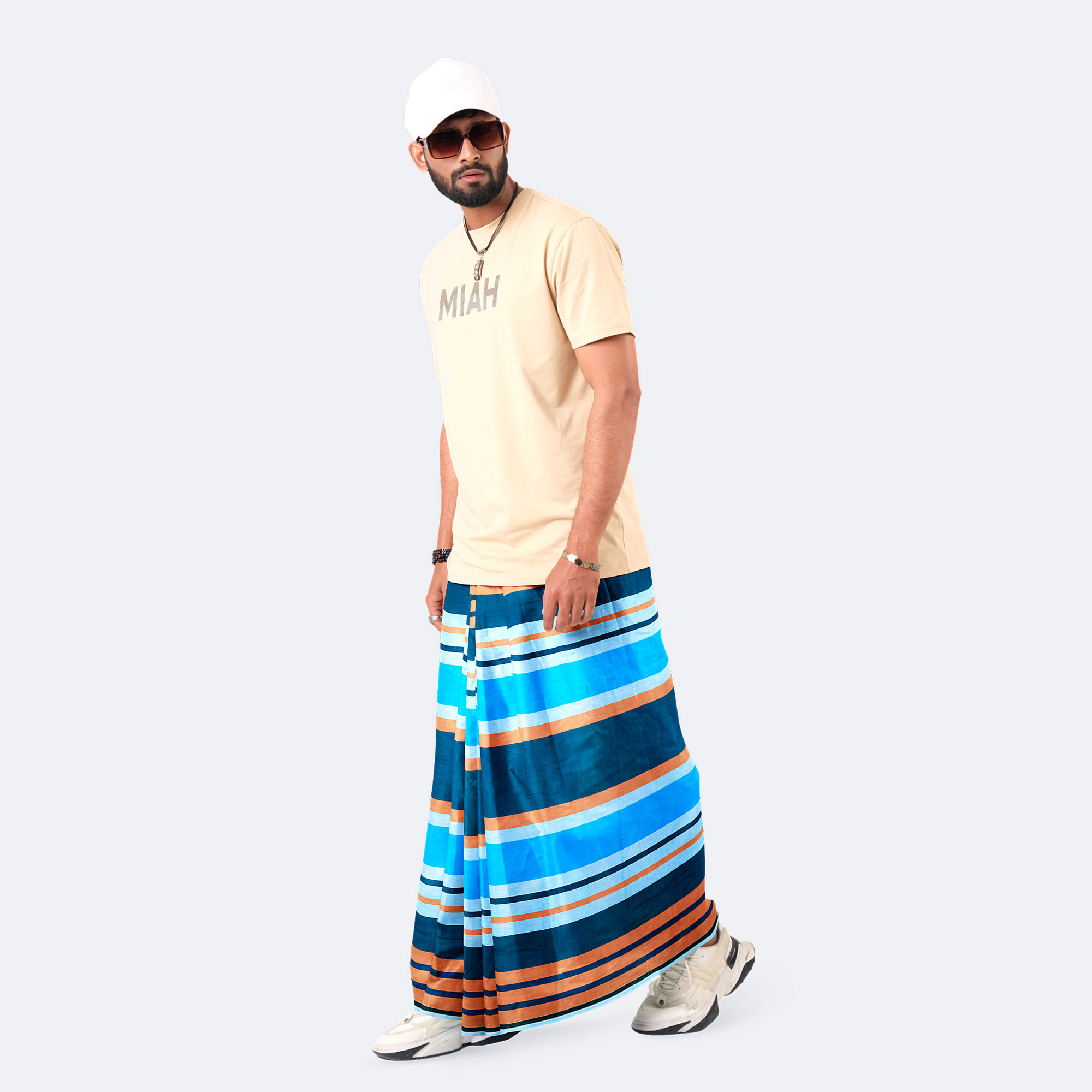 Men's Multicolor Design Lungi - Torongo