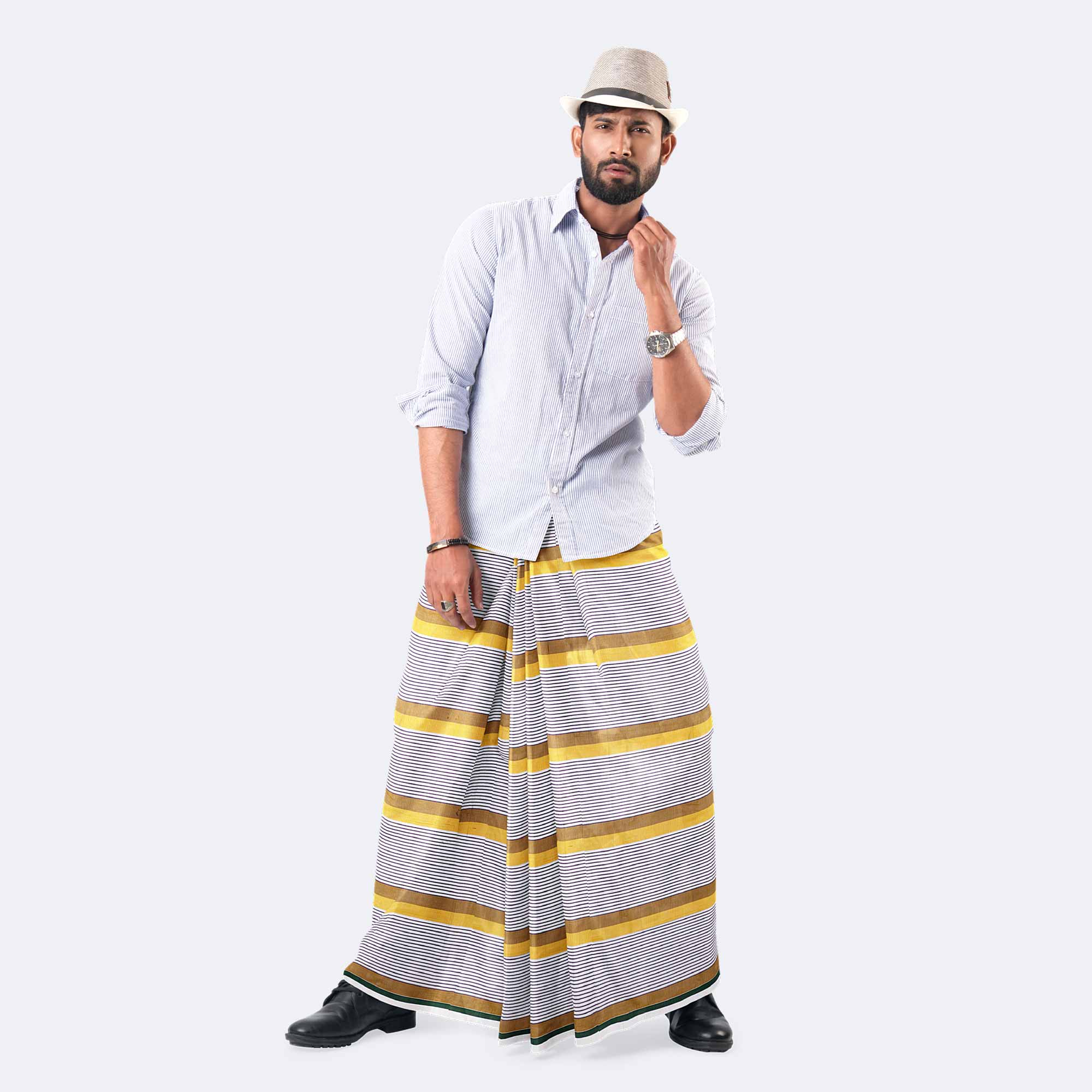 Men's Multicolor  Check Lungi  Somman