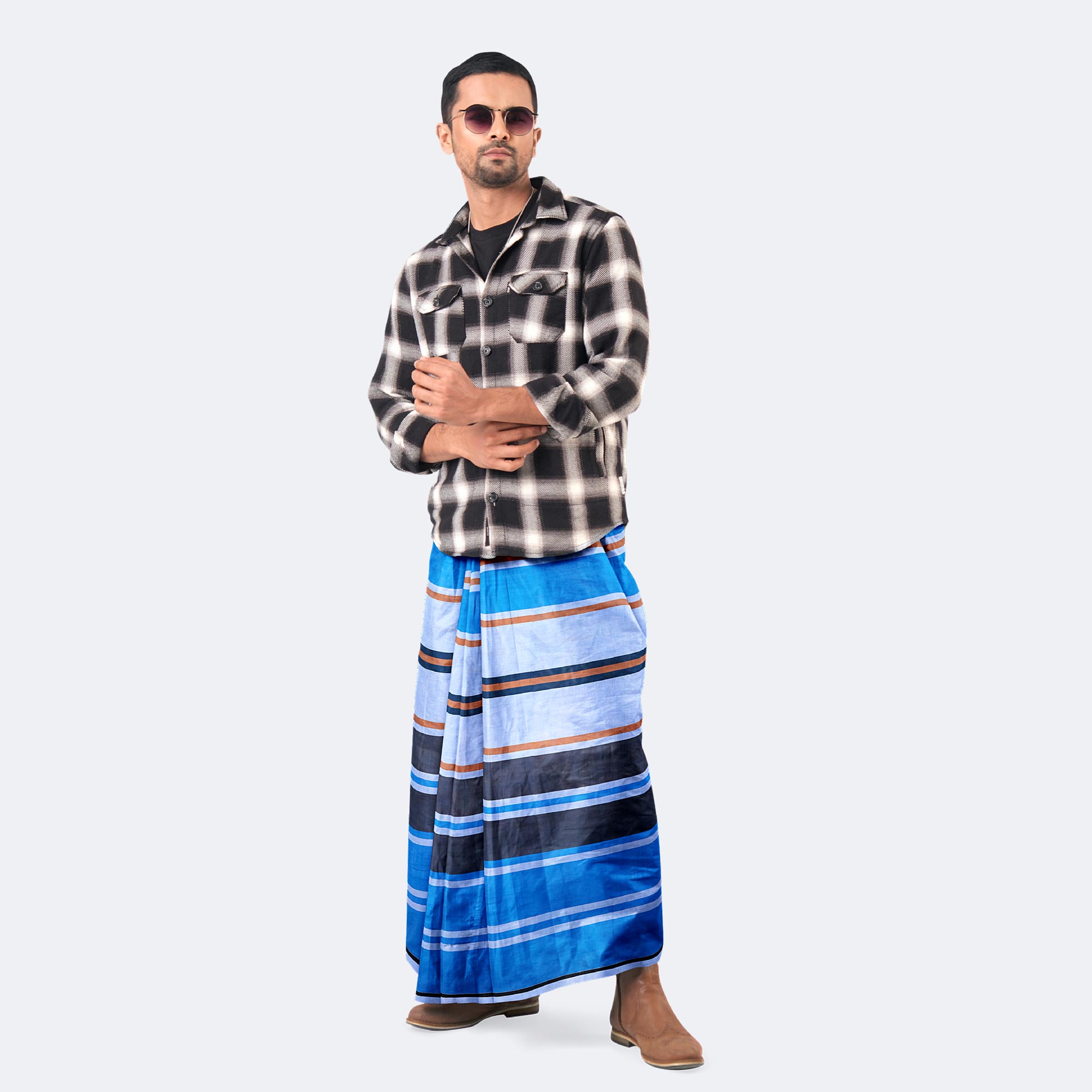 Multicolor Cotton Lungi - Torongo