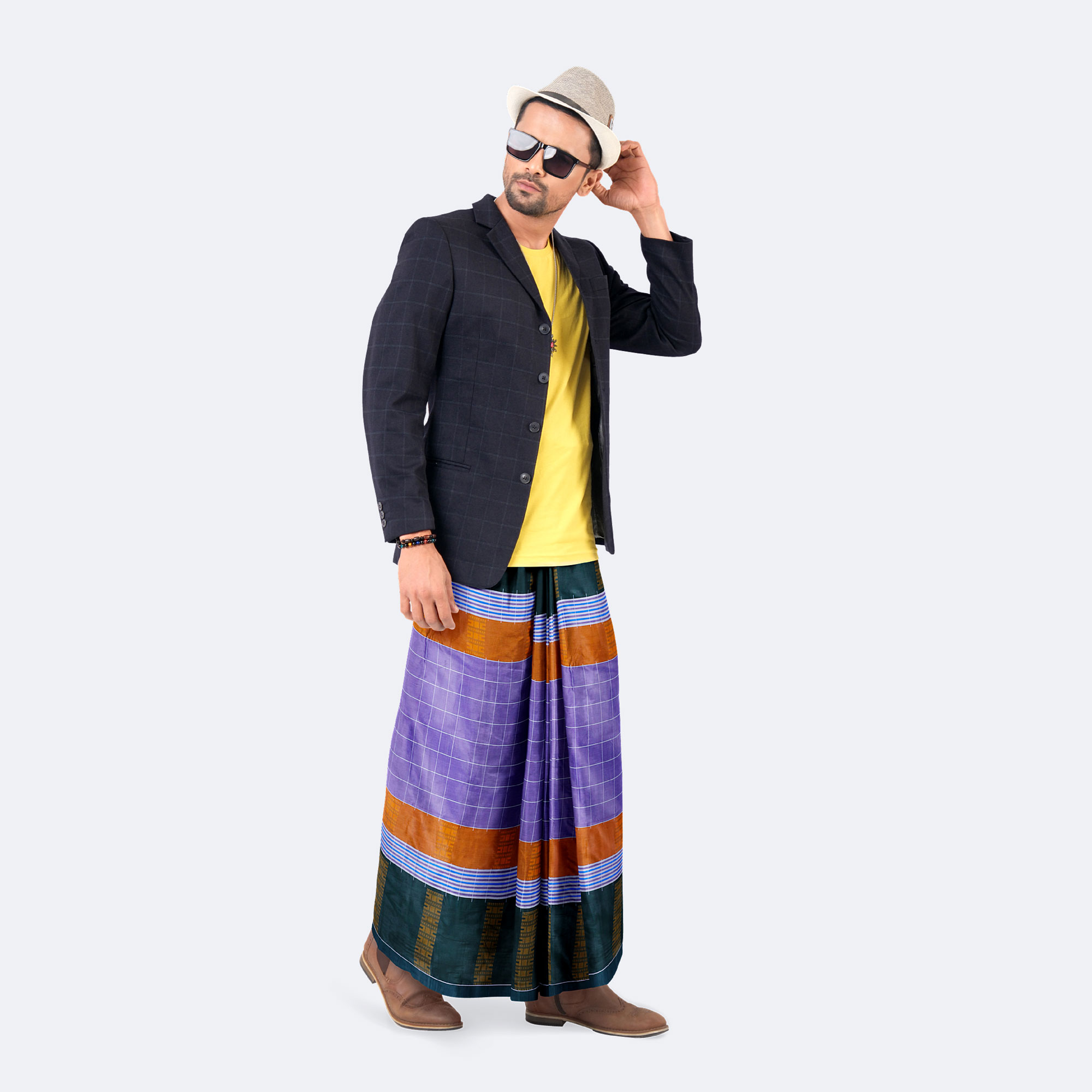 Radiant Stripe Lungi - Nandonik