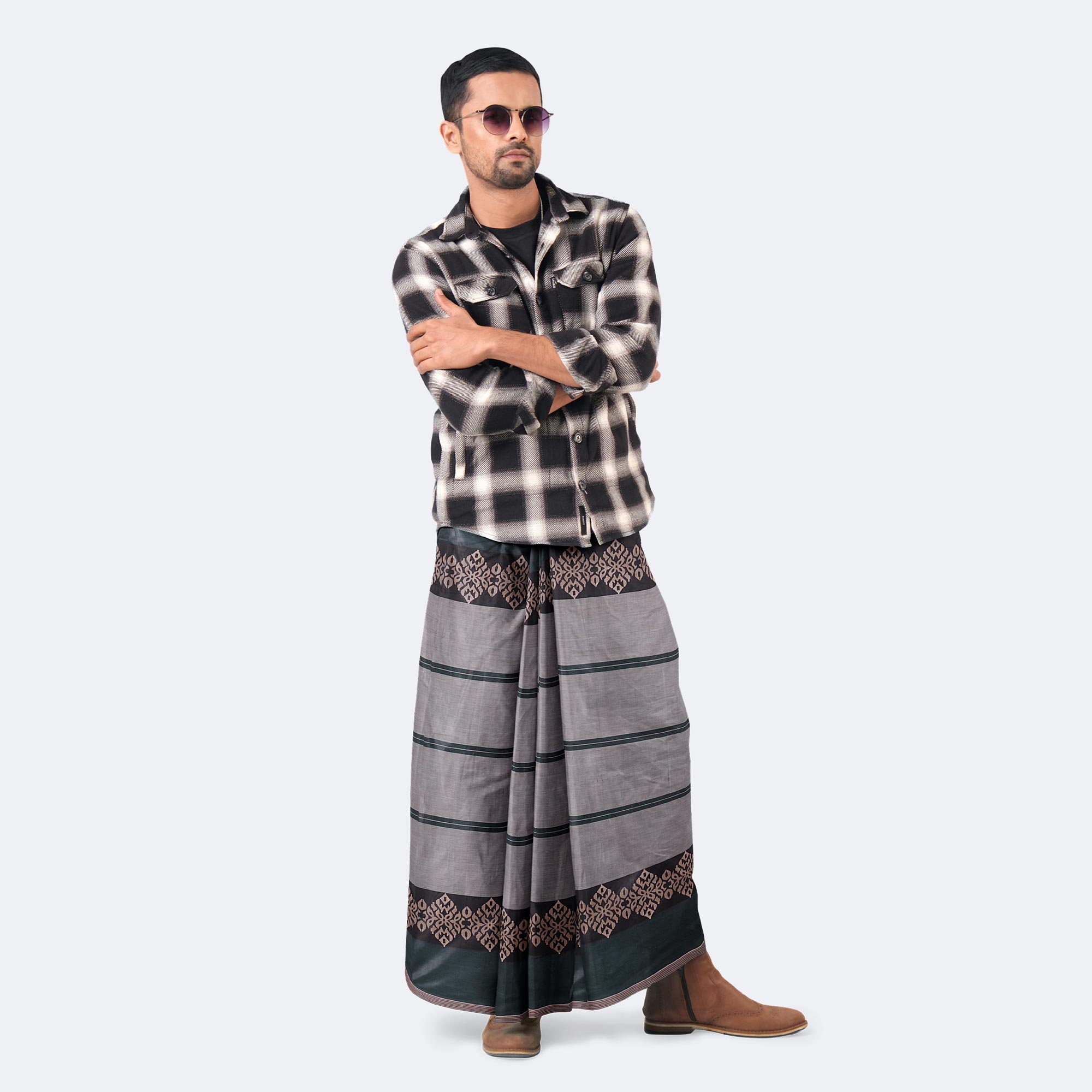 Desert Night Border Lungi – Perfect