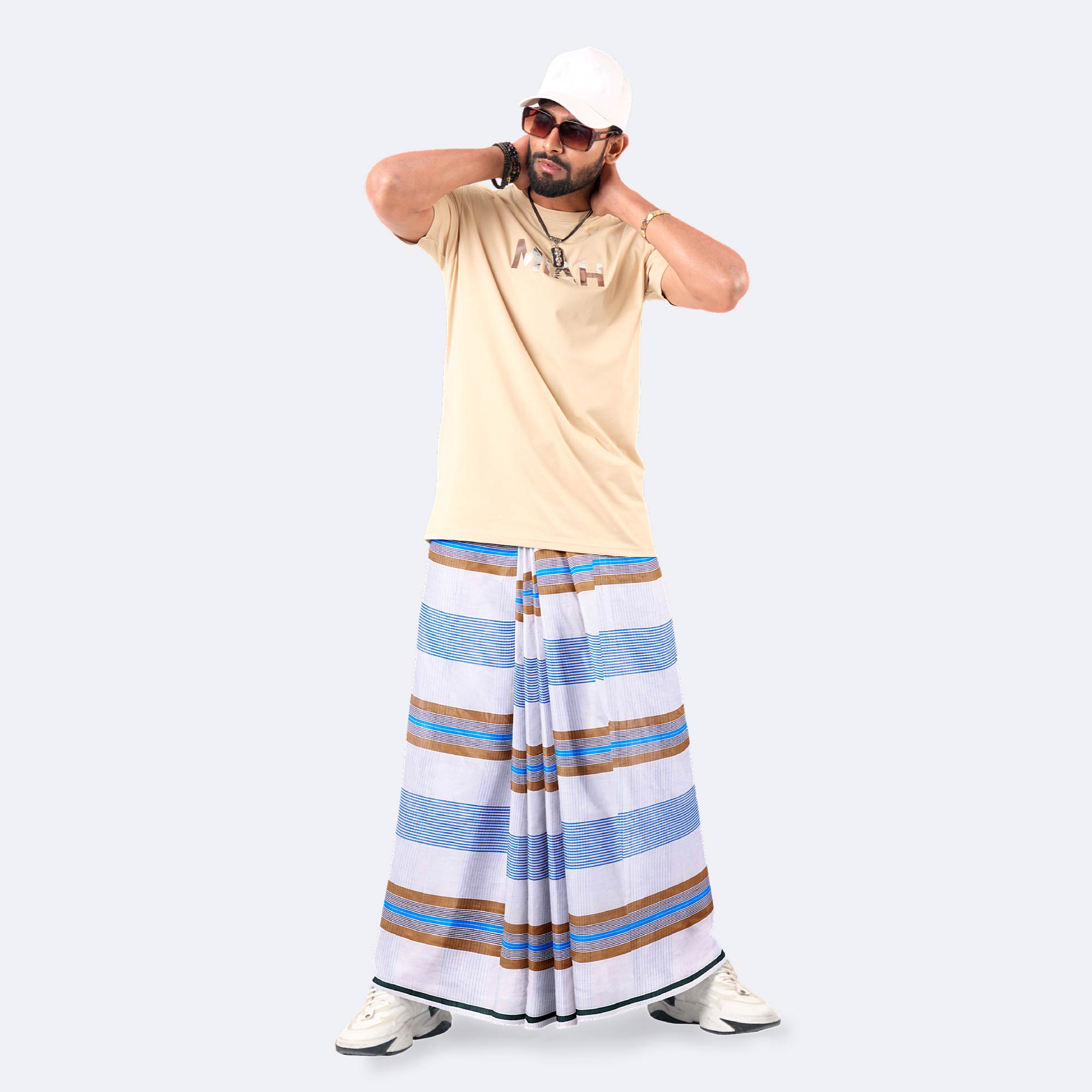 Men’s Everyday Wear Lightweight Check Lungi - Torongo