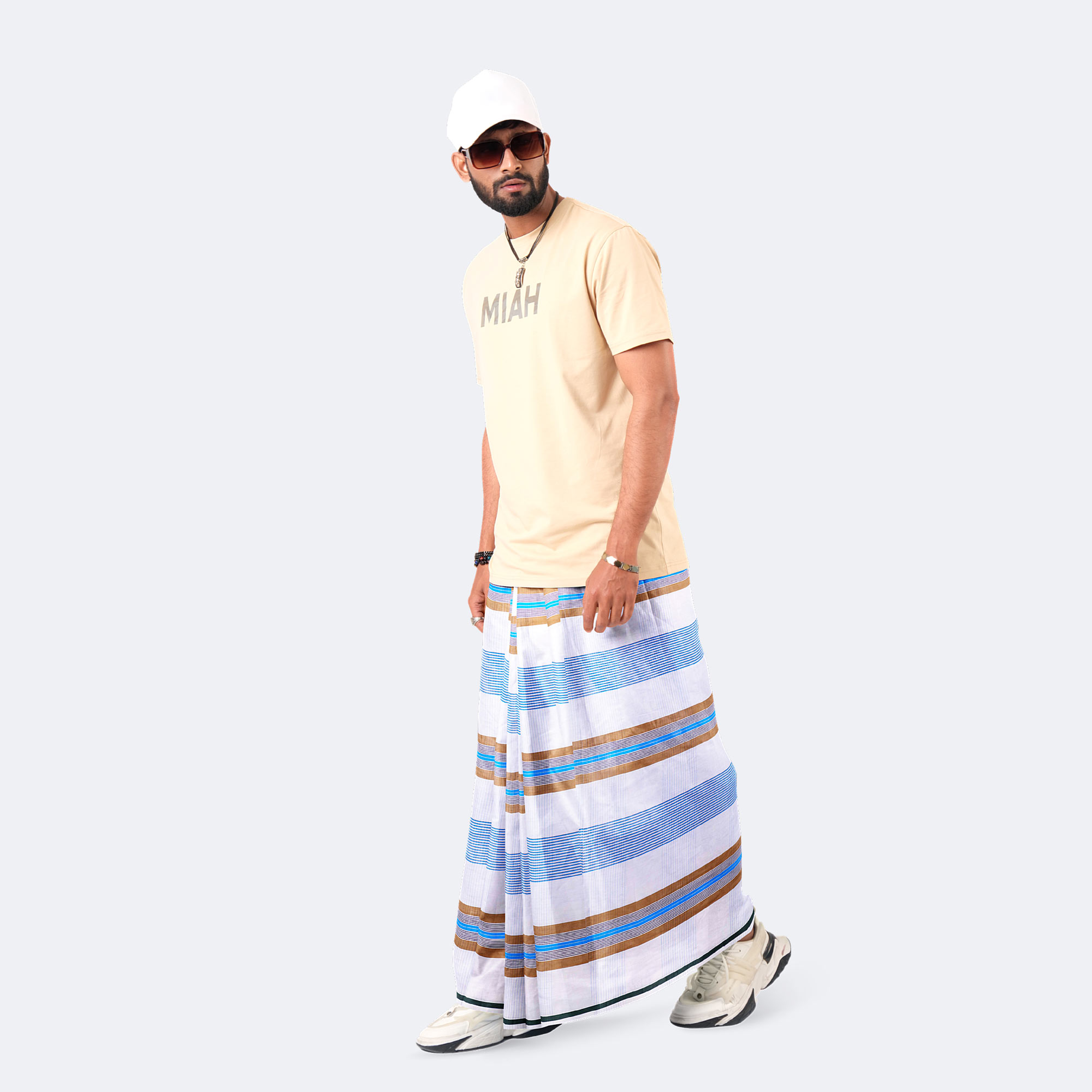 Men’s Everyday Wear Lightweight Check Lungi - Torongo