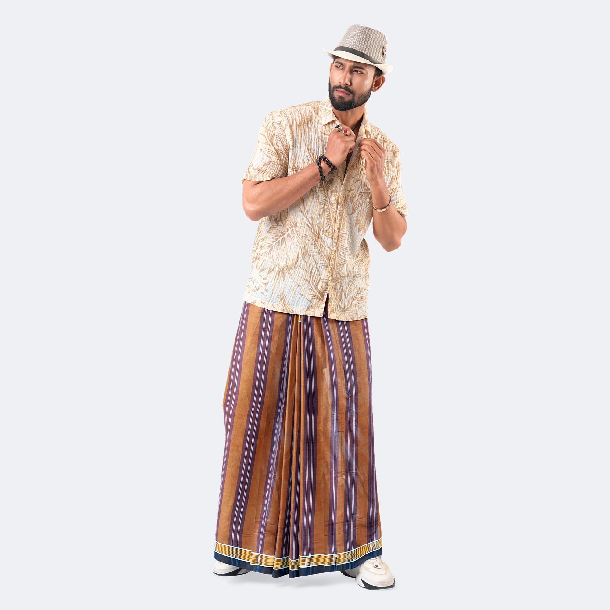 100% Cotton Soft & Comfortable Lungi - Showkhin