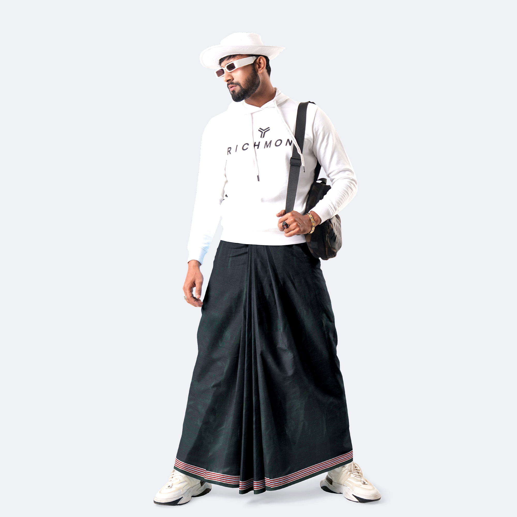 Men's Lungi Solid - Breathable & Durable - Showkhin