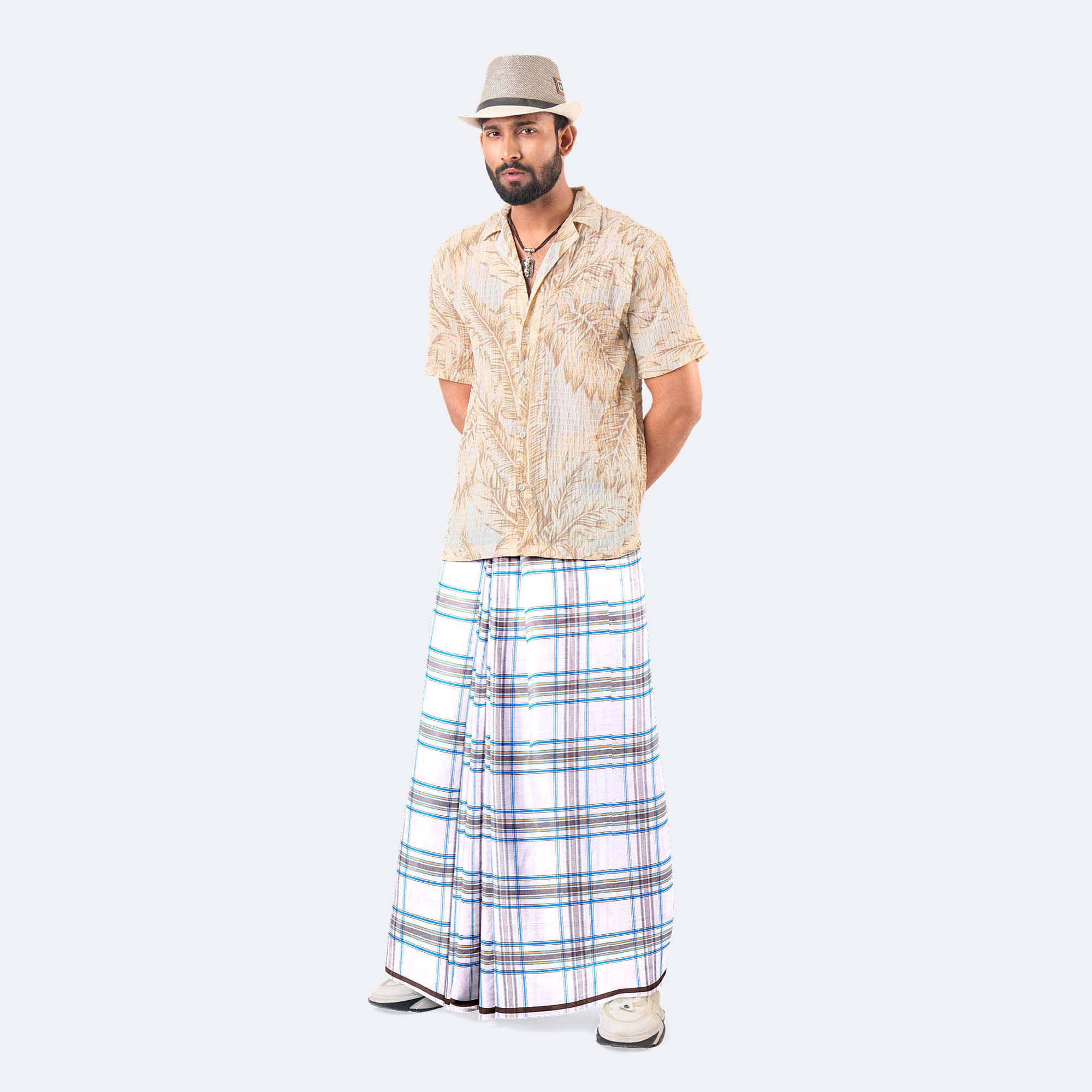 Men’s Premium Soft Stitched Stripe Lungi - Prachurjo