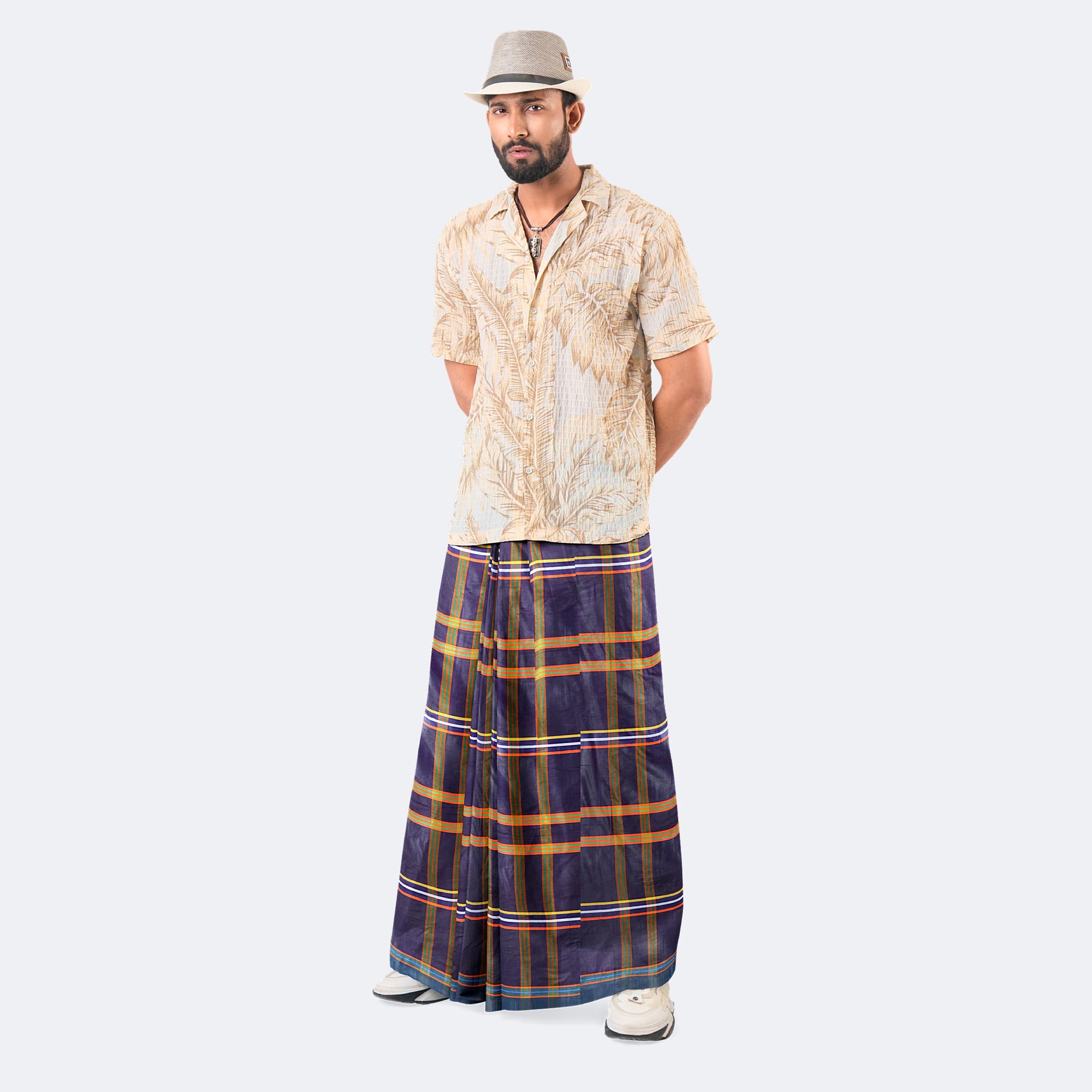 Men's Soft Multi Check Cotton Lungi