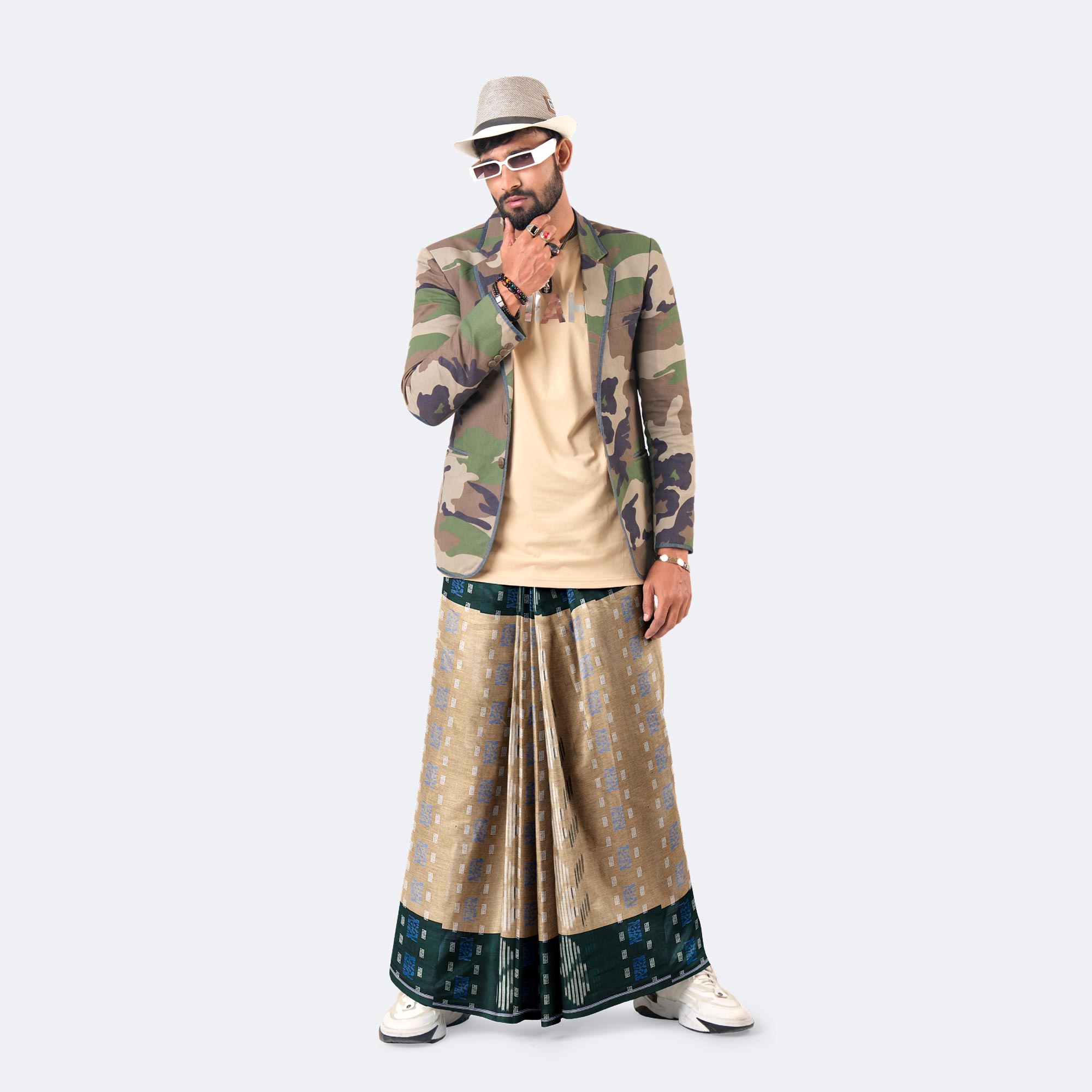 Men’s Elegant & Durable Jacquard Lungi - Bektitto