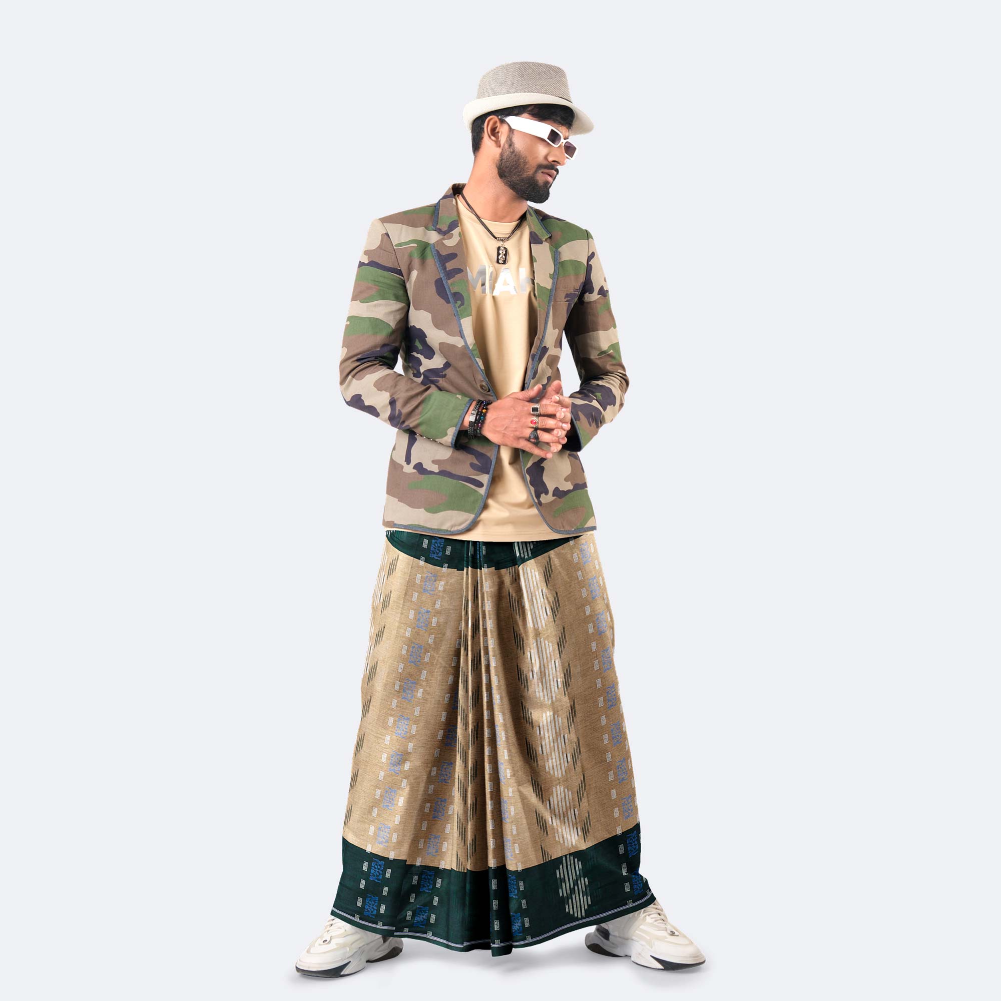 Men’s Elegant & Durable Jacquard Lungi - Bektitto