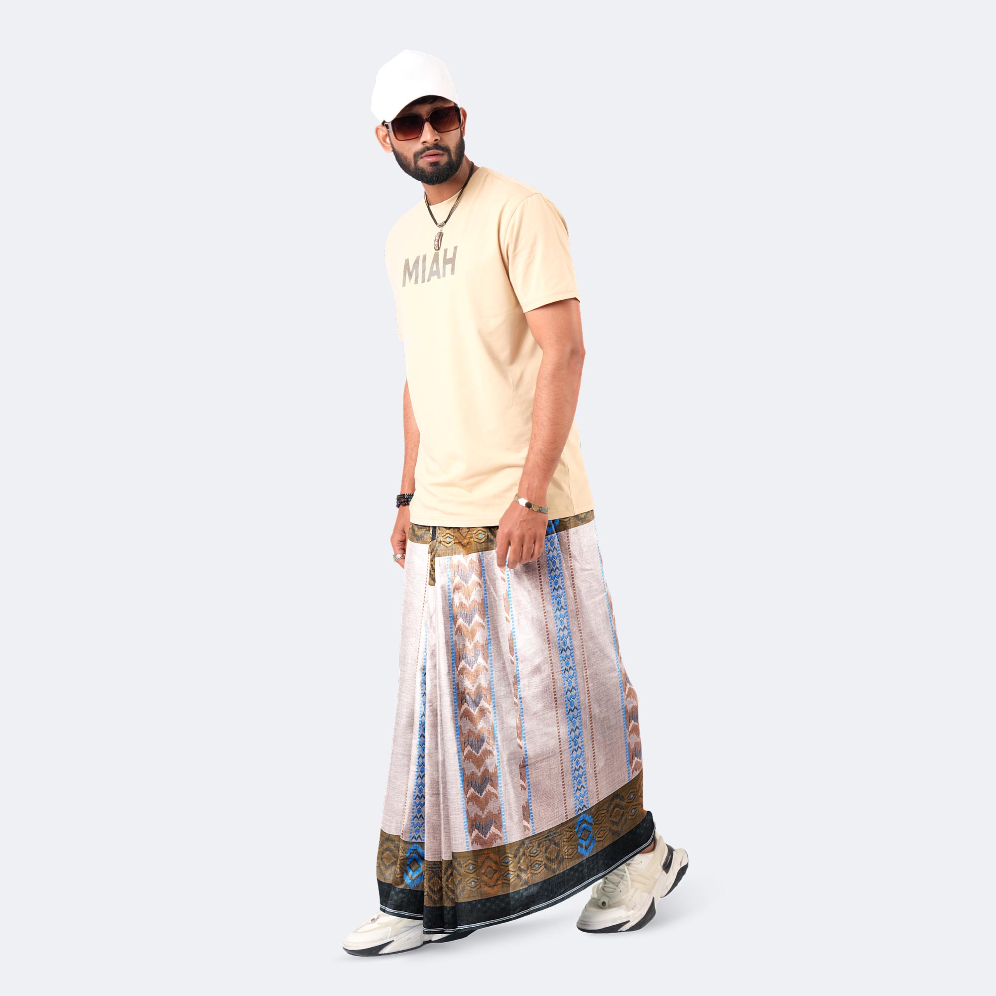 Men’s Classic Jacquard Stitched Lungi – All-Day Comfort - Bektitto