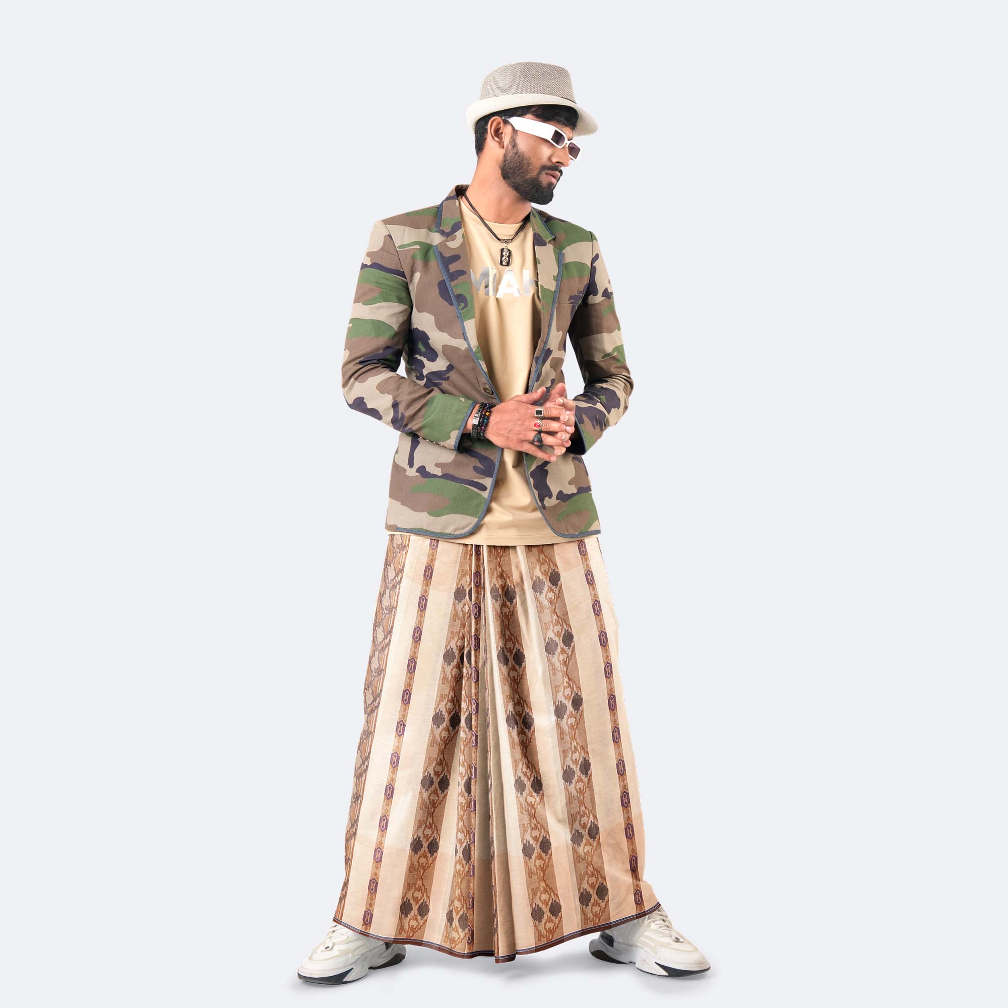 Luxurious & Comfortable Jacquard Cotton Lungi - Bektitto