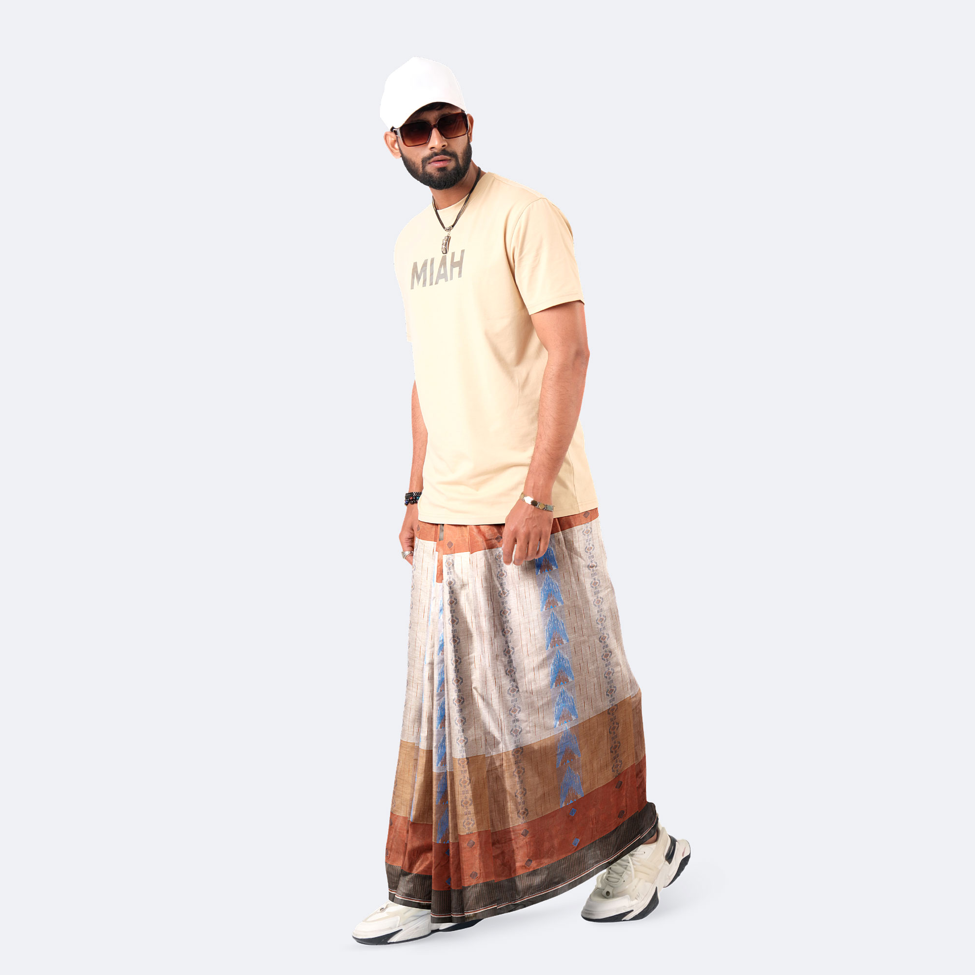 Classic Jacquard Design Stitched Lungi - Bektitto