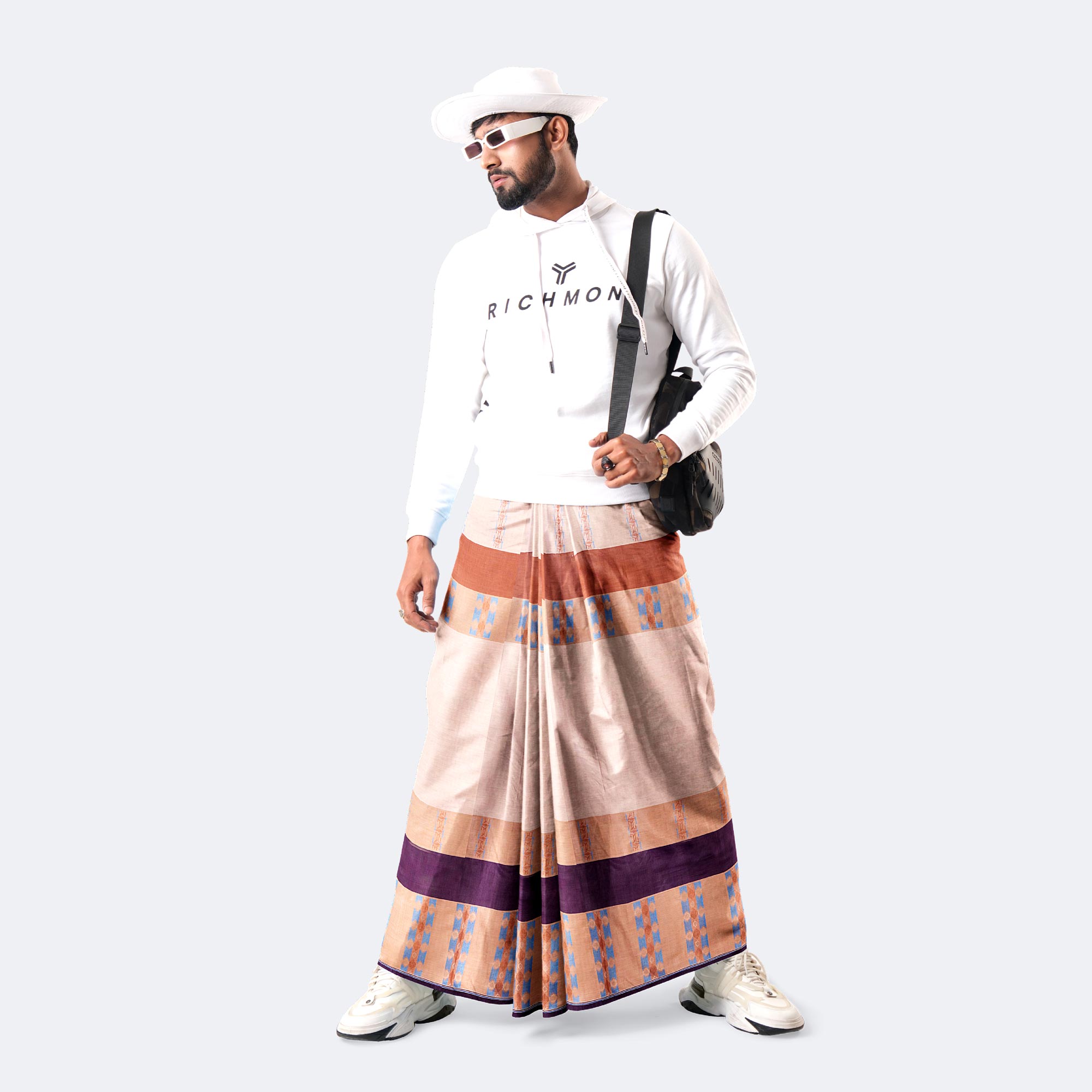 Men’s Superior Comfort Jacquard Cotton Lungi - Bektitto