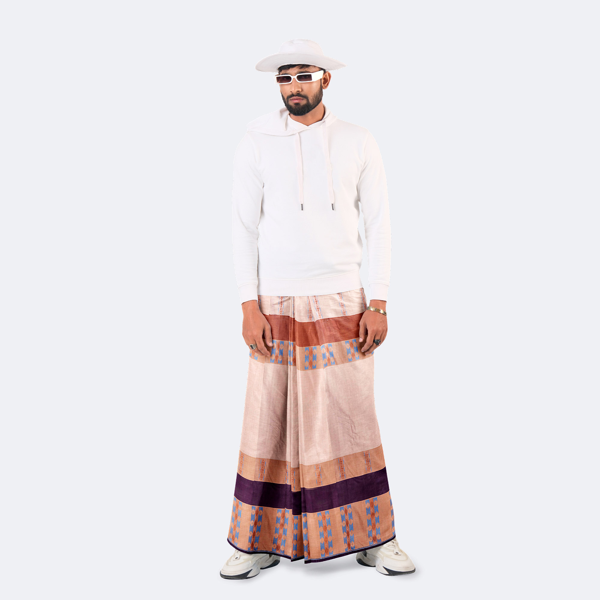 Men’s Superior Comfort Jacquard Cotton Lungi - Bektitto