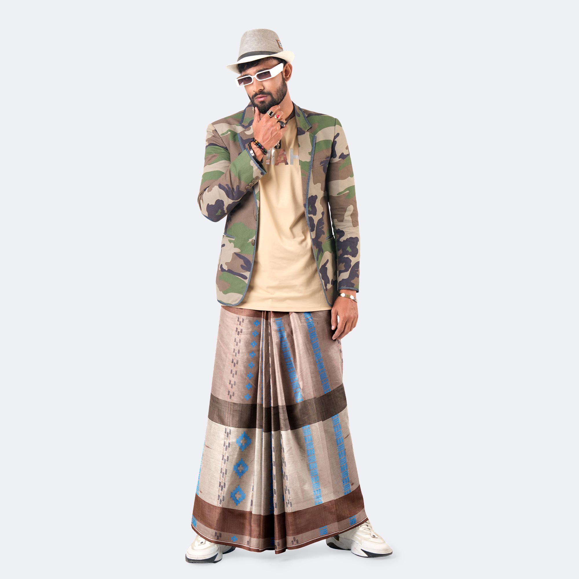 Men’s Durable & Elegant Jacquard Design Lungi - Bektitto