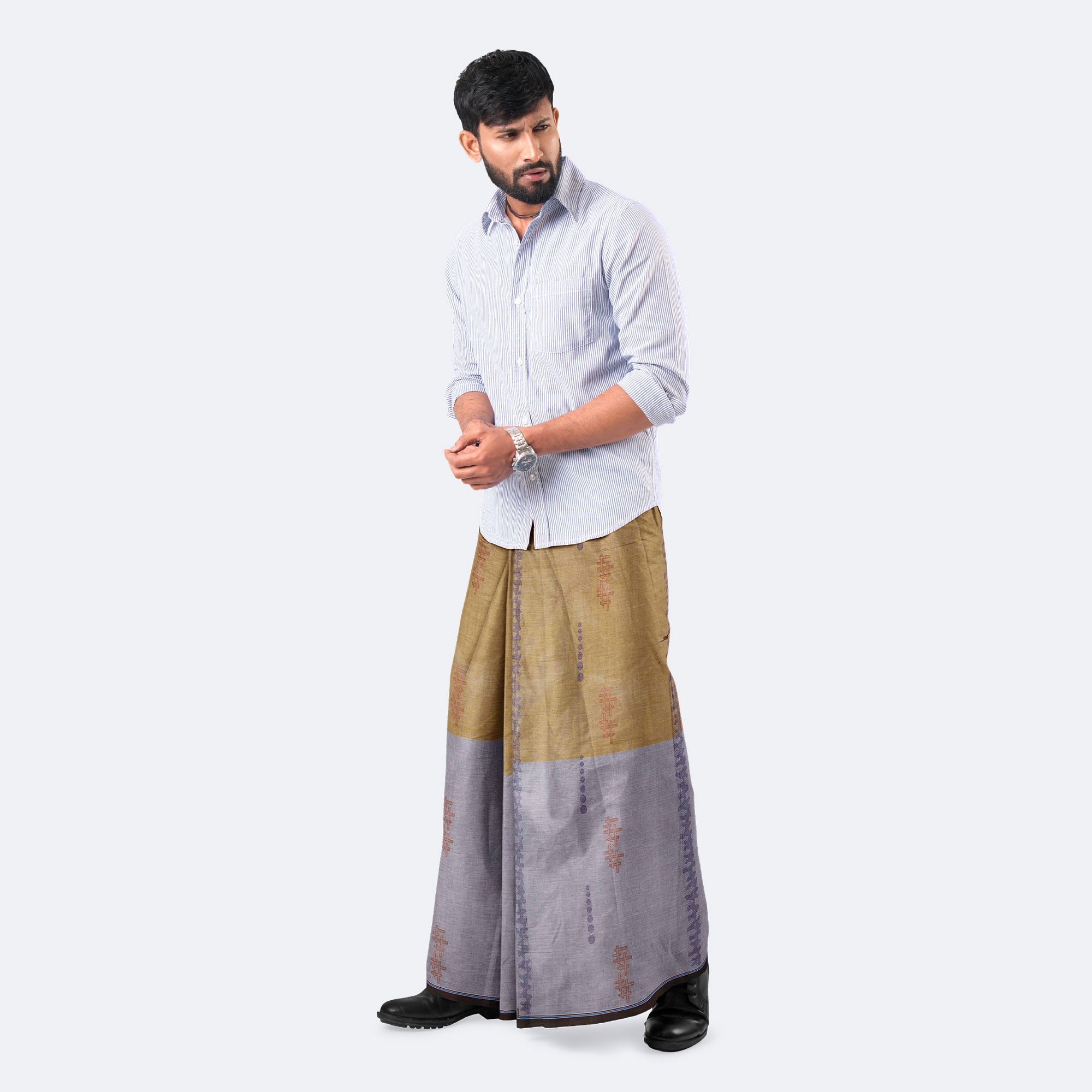 Luxurious Jacquard Stitched Lungi for Men - Bektitto