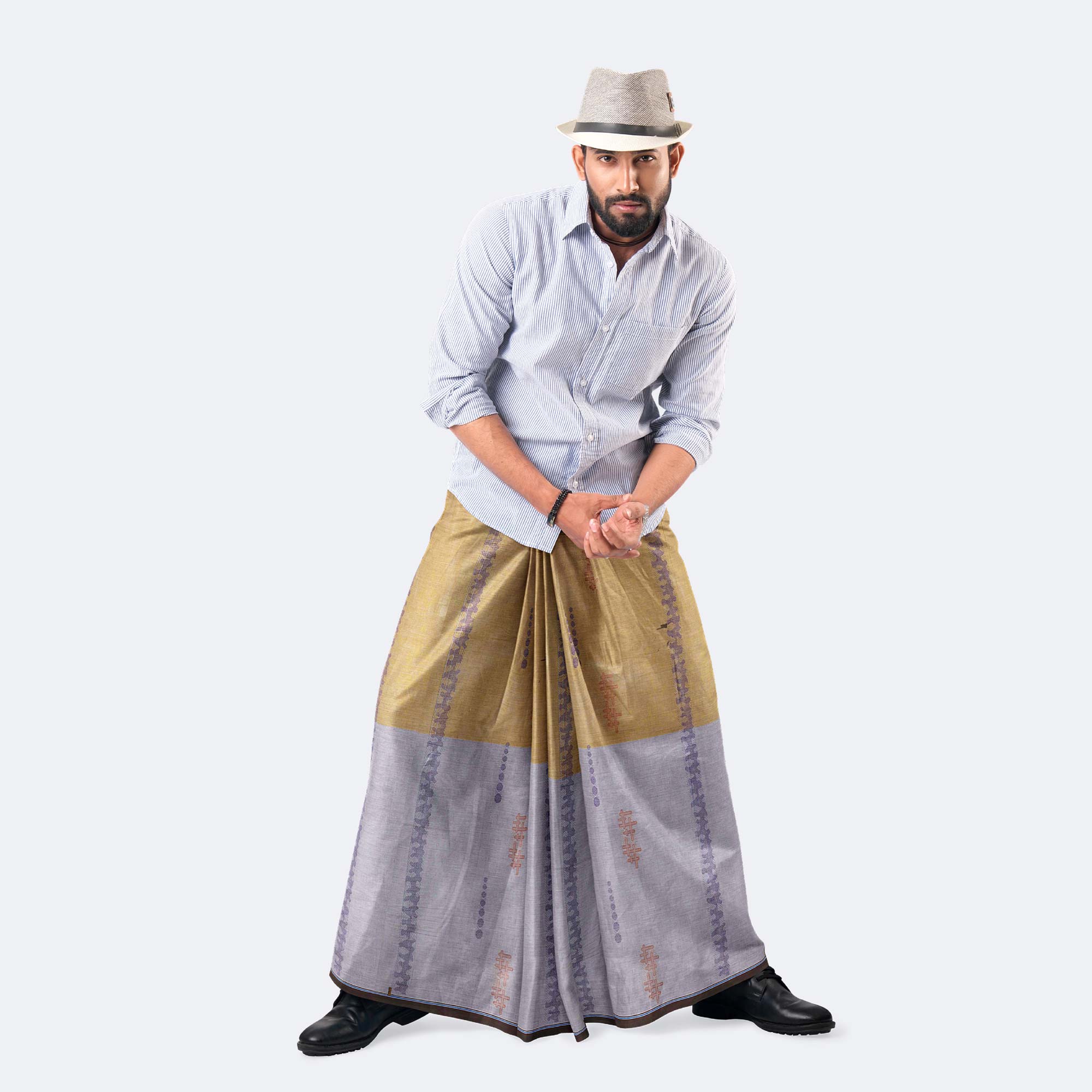 Luxurious Jacquard Stitched Lungi for Men - Bektitto