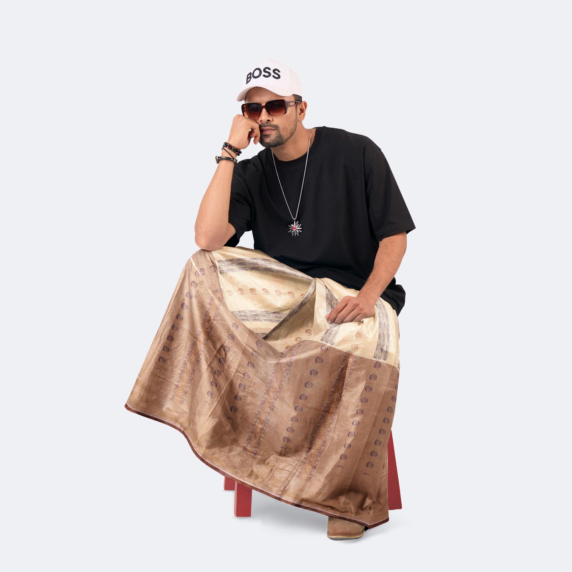 Men’s Stylish & Comfortable Jacquard Cotton Lungi - Bektitto