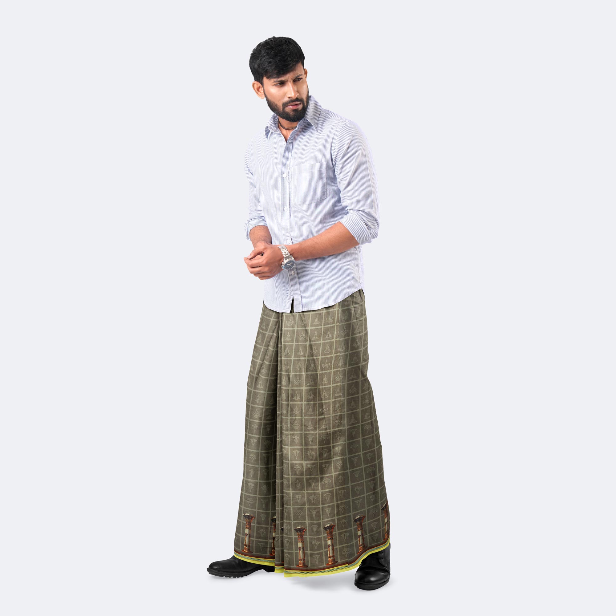 Men’s Soft Cotton Batik & Print Lungi – Ultimate Comfort - Caribbean