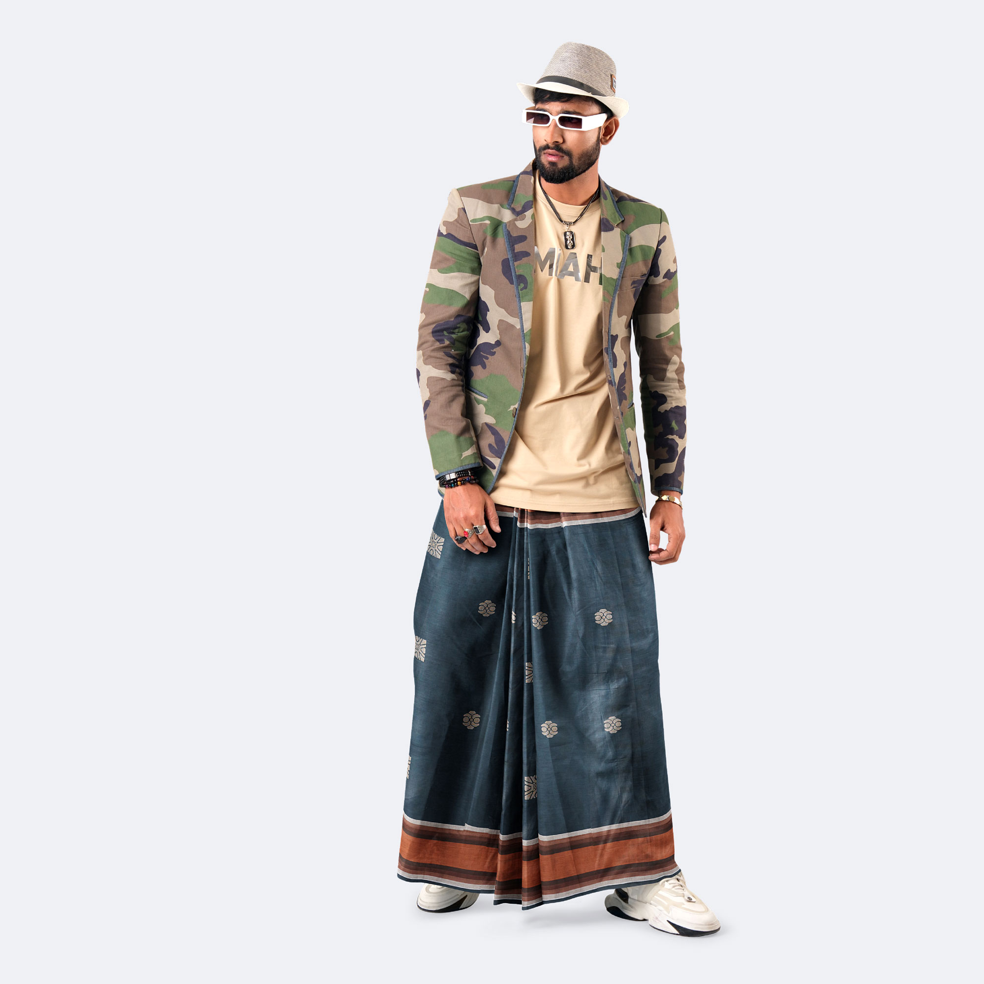 Men’s Elegant Dobby Jacquard Weave Lungi - Perfect