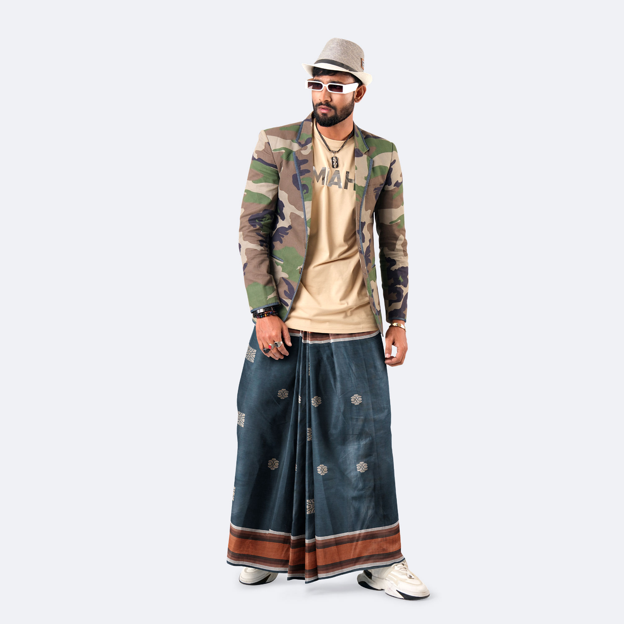 Men’s Elegant Dobby Jacquard Weave Lungi - Perfect