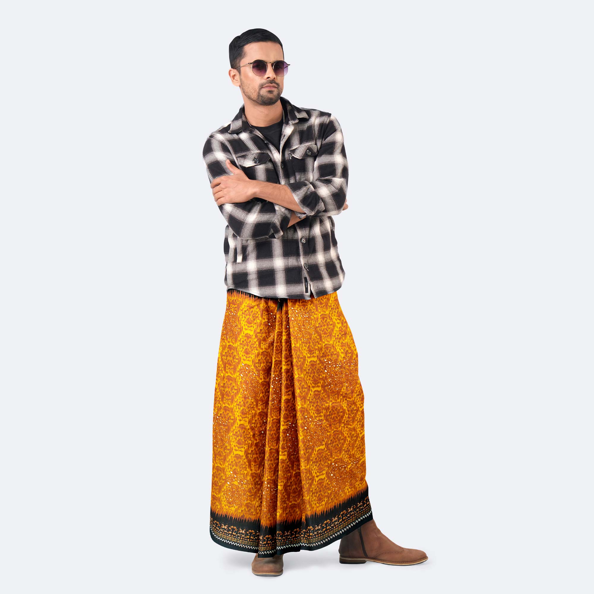 Men’s Elegant Style Comfort Printed Lungi - Saudia