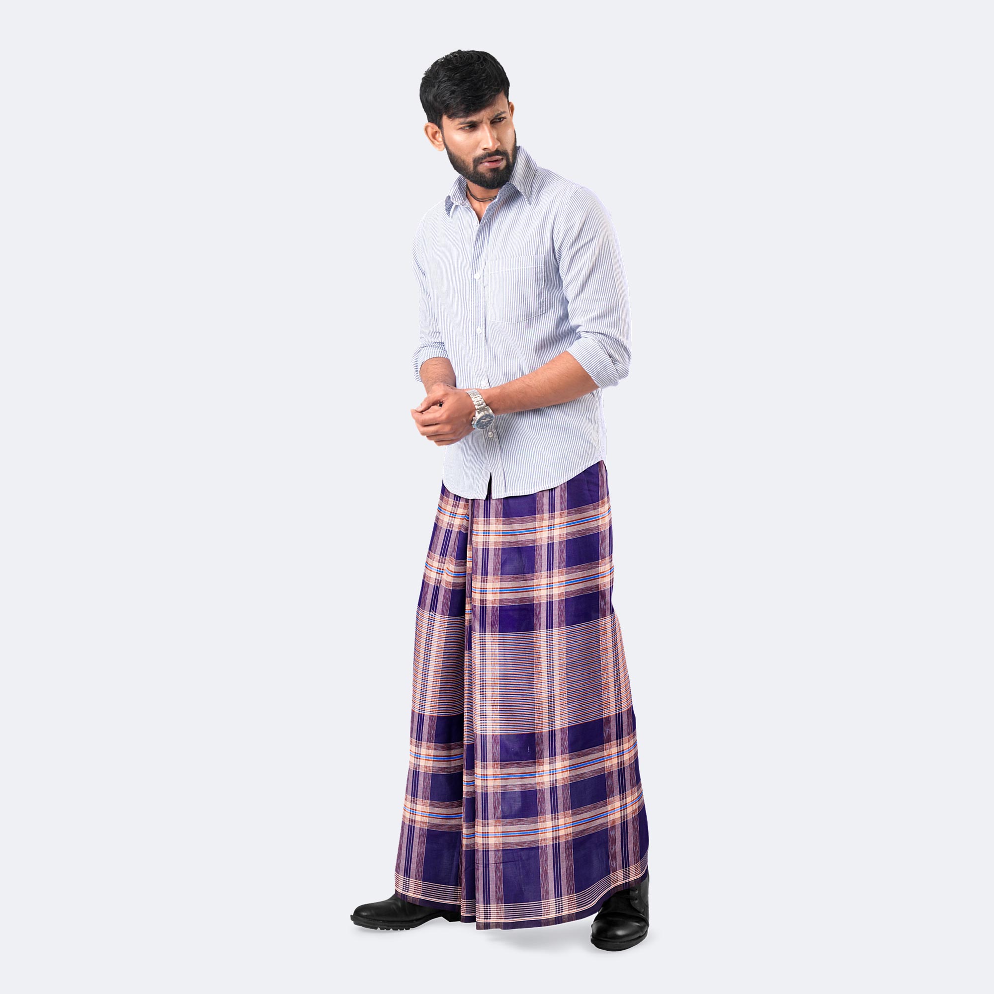 Men’s Traditional Lungi (100% Cotton) - Ullash