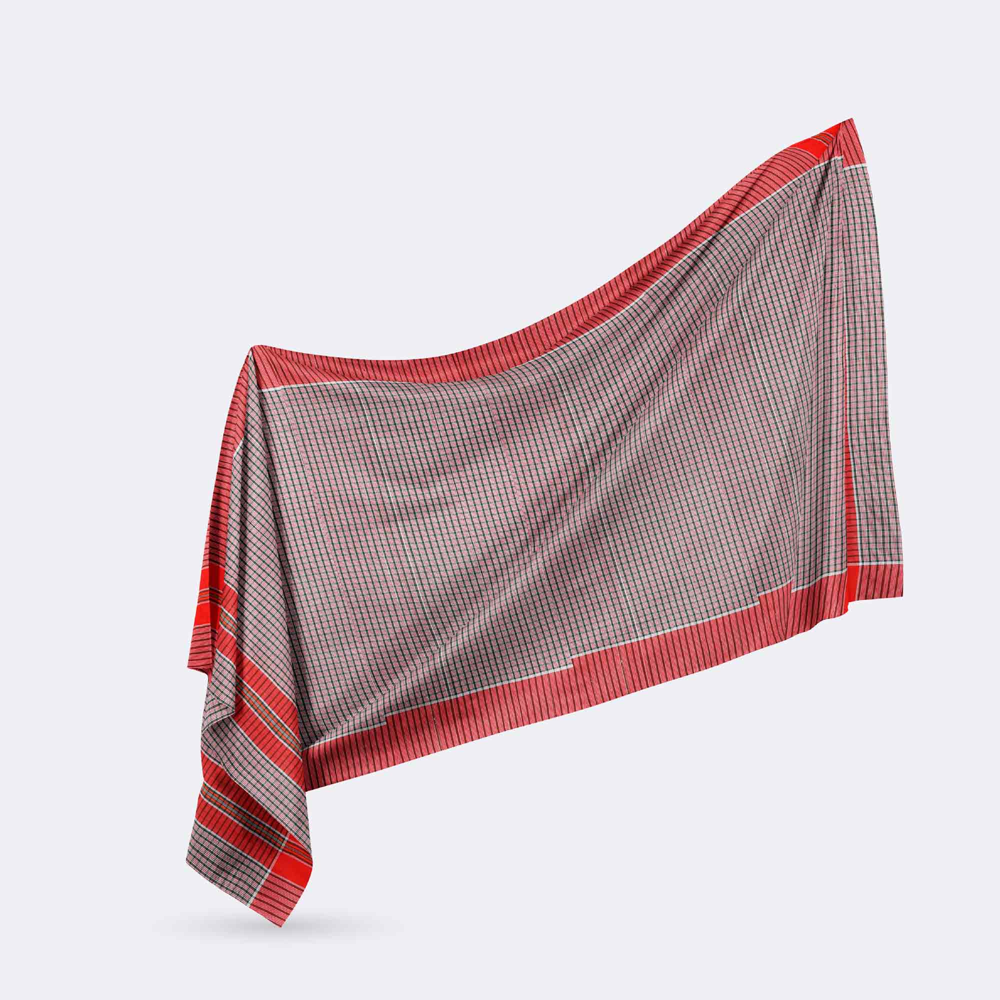 Traditional Large Handloom Cotton Gamcha - Jhalokathi