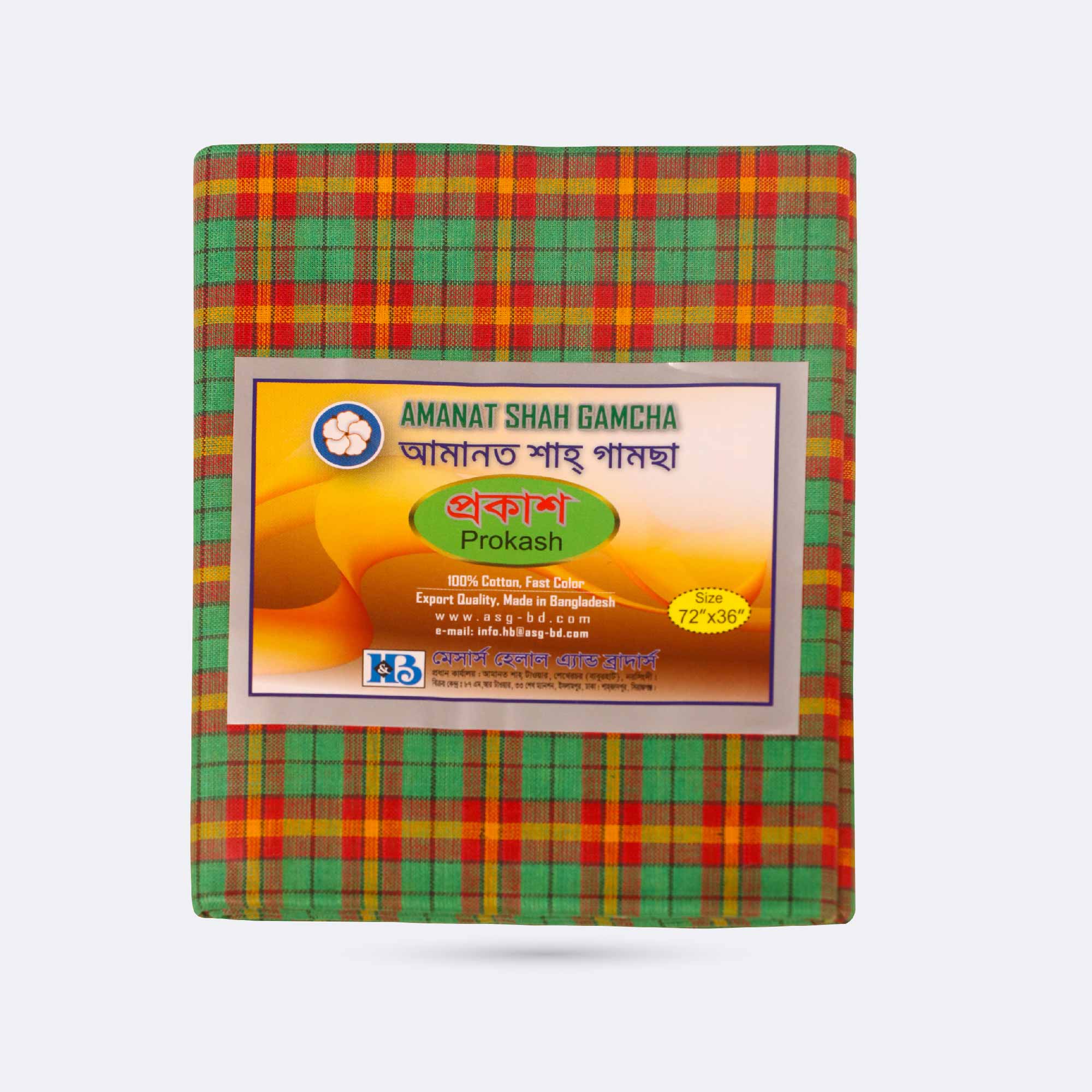 Traditional Medium Check Cotton Gamcha - Prokash