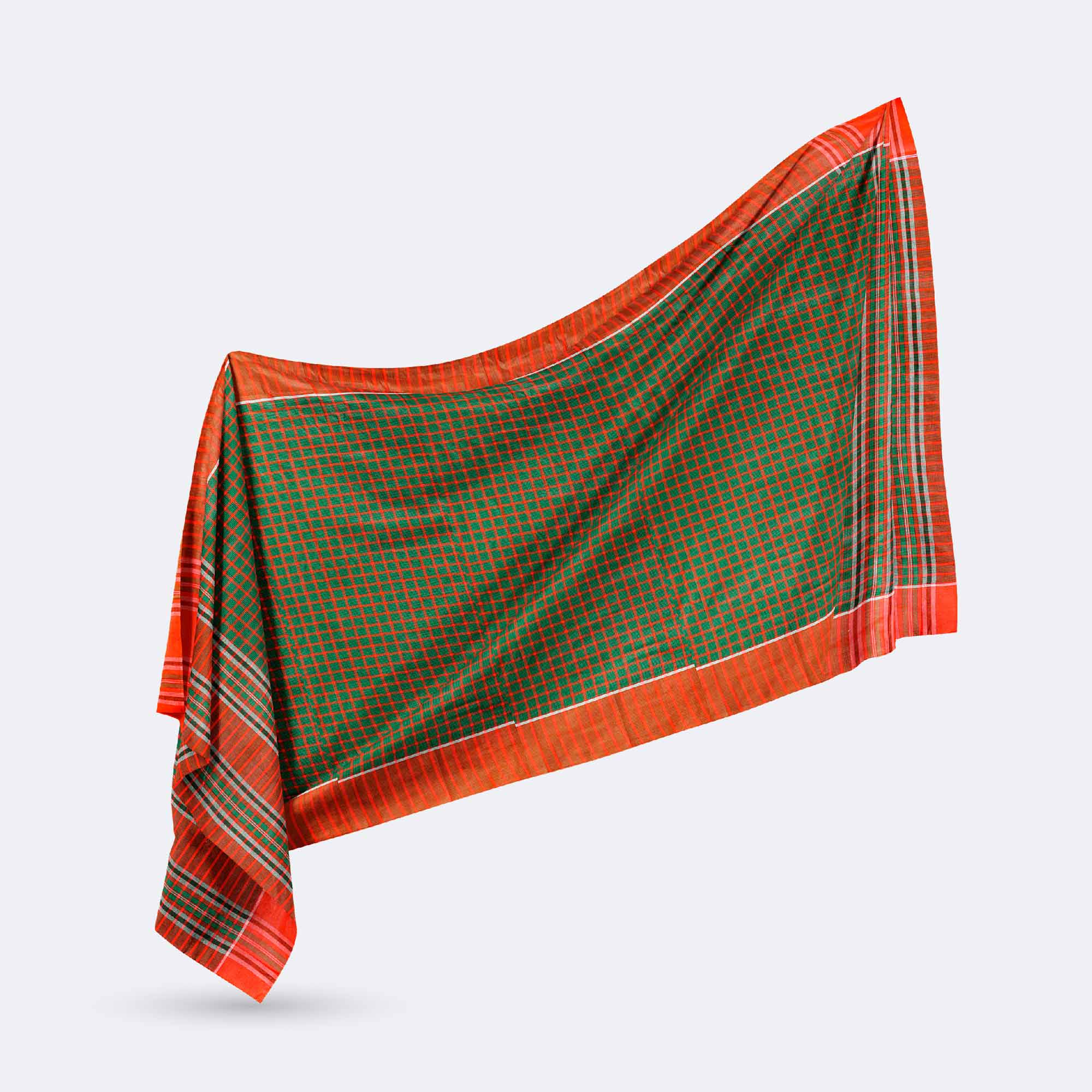 Medium Size Traditional Check Cotton Gamcha - Prokash