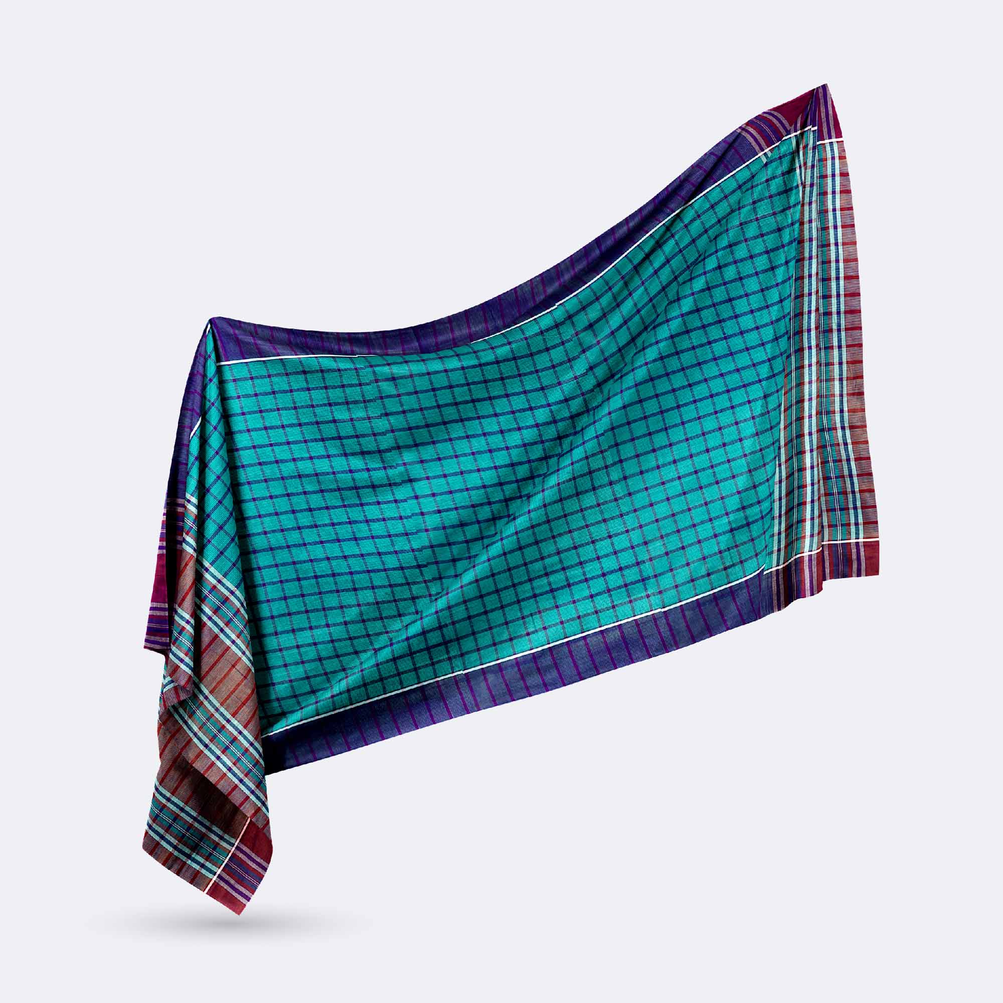 Medium-Size Check Cotton Gamcha - Prokash